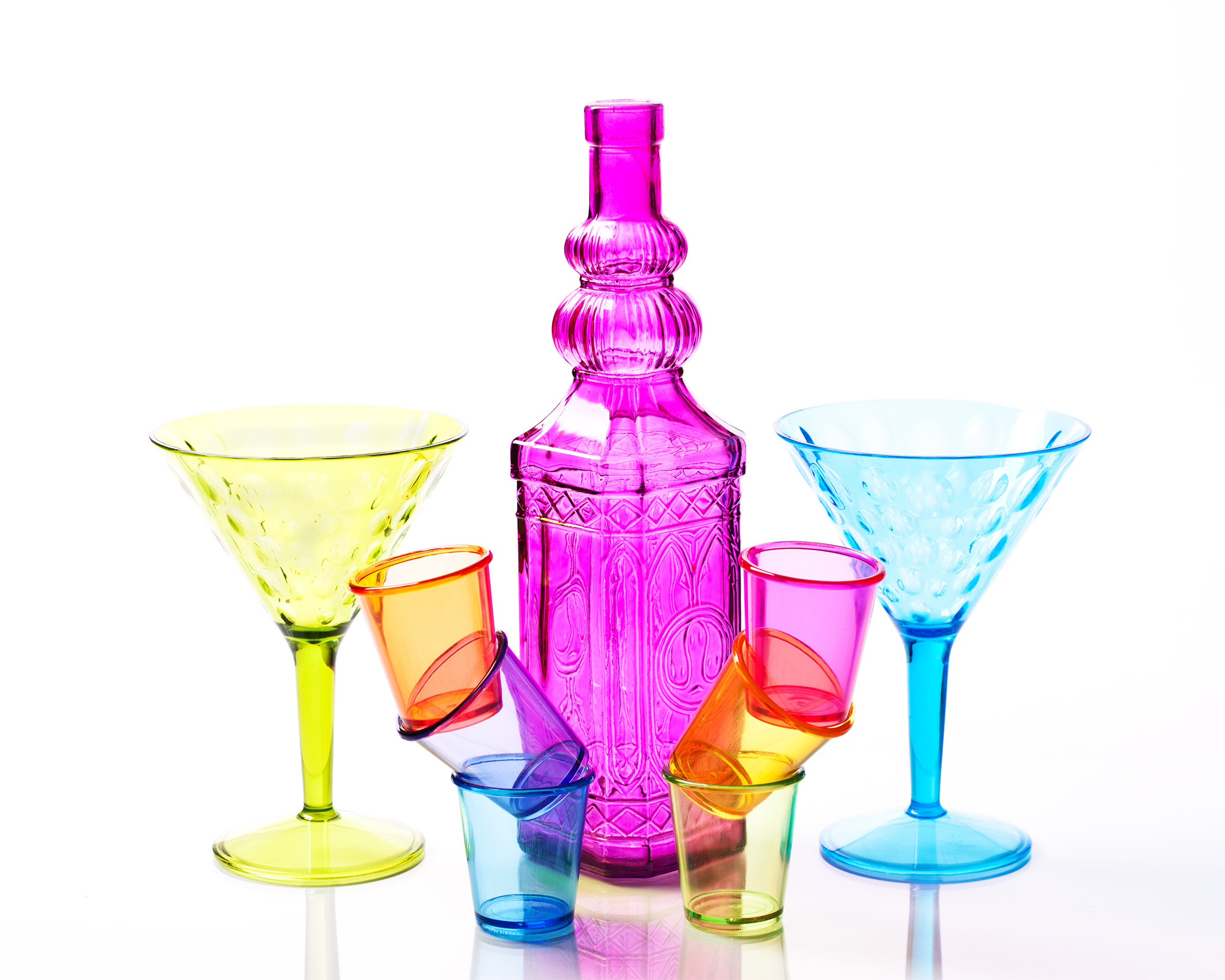 Free photo: Shot glasses and drinking glasses. - Liquid, Vodka, Small ...
