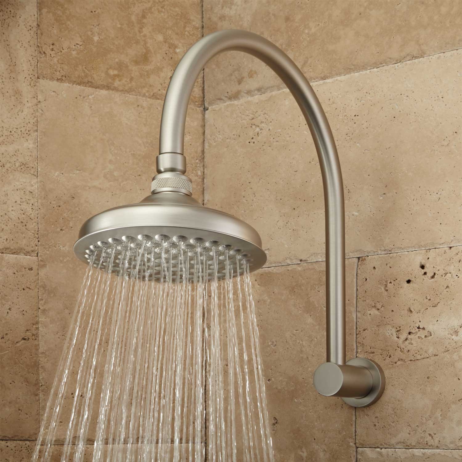 Roux Rainfall Shower Head with Modern Arm - Bathroom