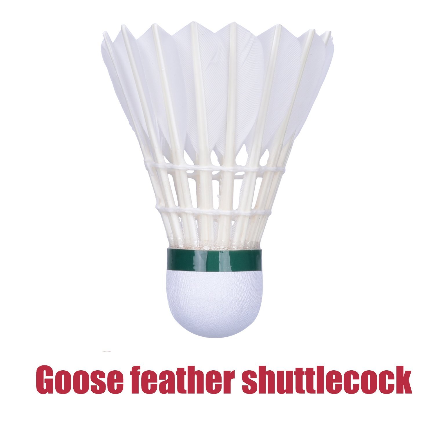 Amazon.com : 12-Pack Badminton Shuttlecocks Advanced Goose Feather ...