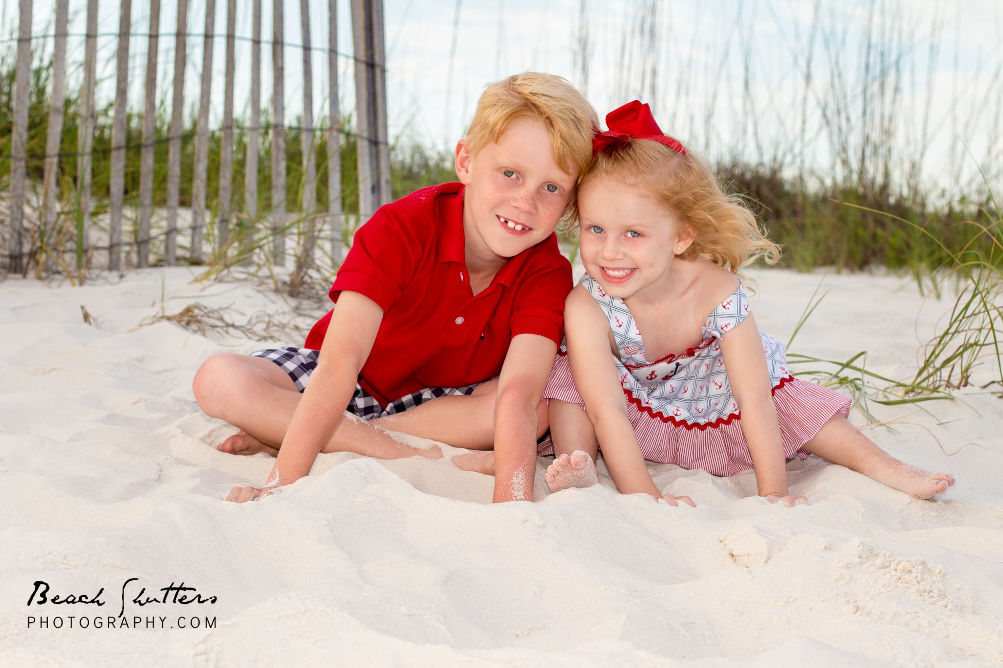 Siblings - Beach Shutters Photography