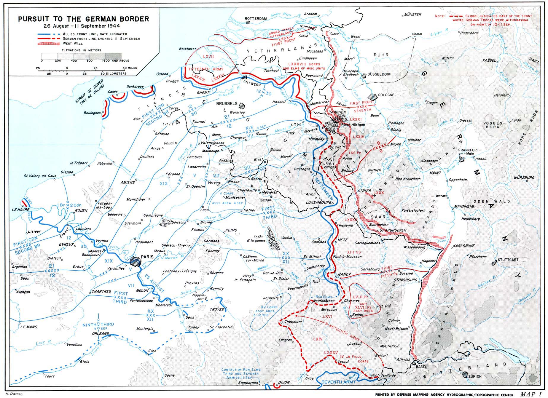 The Siegfried Line Campaign: Maps