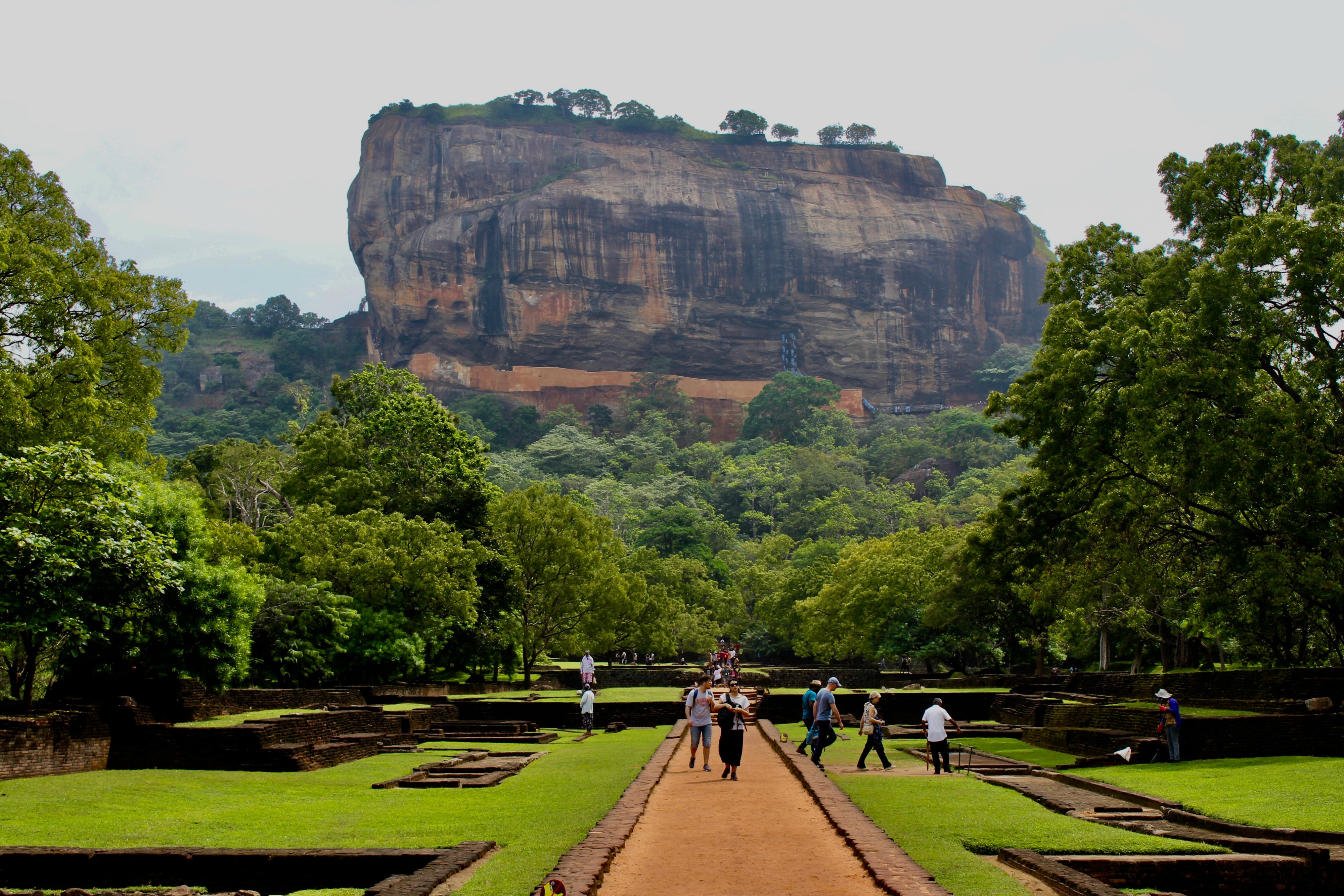 Visiting Sigiriya rock fortress in Sri Lanka. It's a long climb. But ...