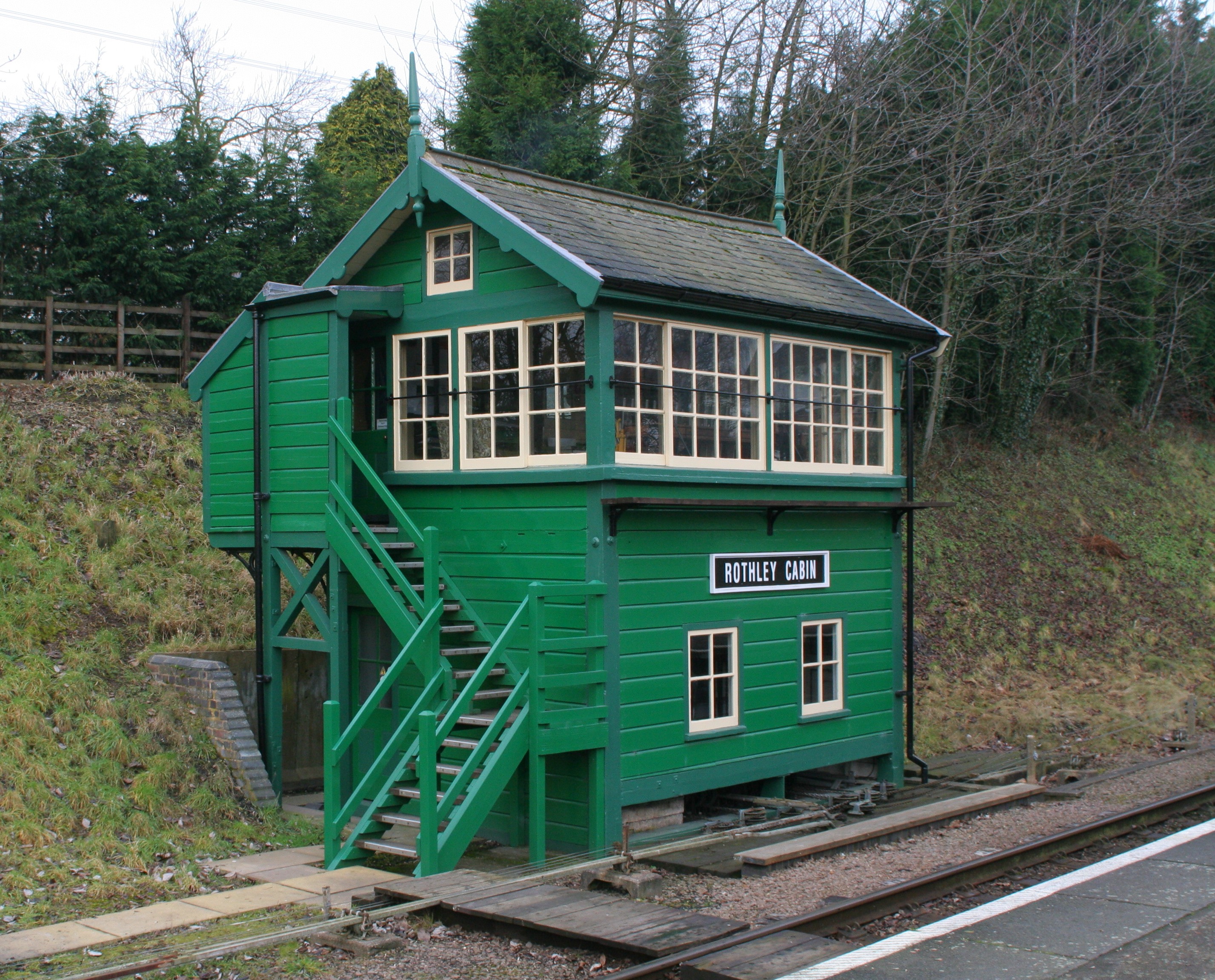 File:Rothley signal box on the Great Central Railway heritage ...