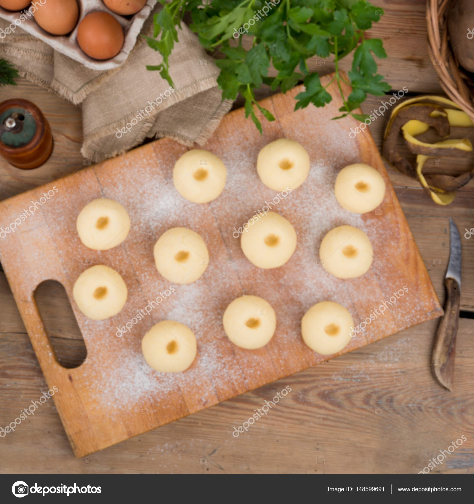 Silesian potato dumplings — Stock Photo © dar19.30 #148599691