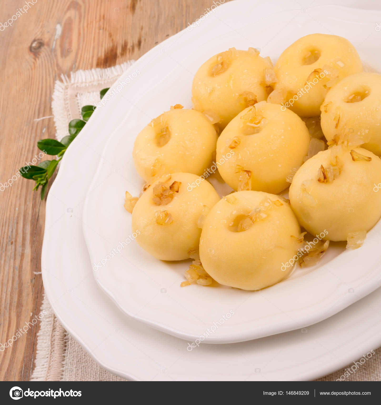 Silesian potato dumplings — Stock Photo © dar19.30 #146849209