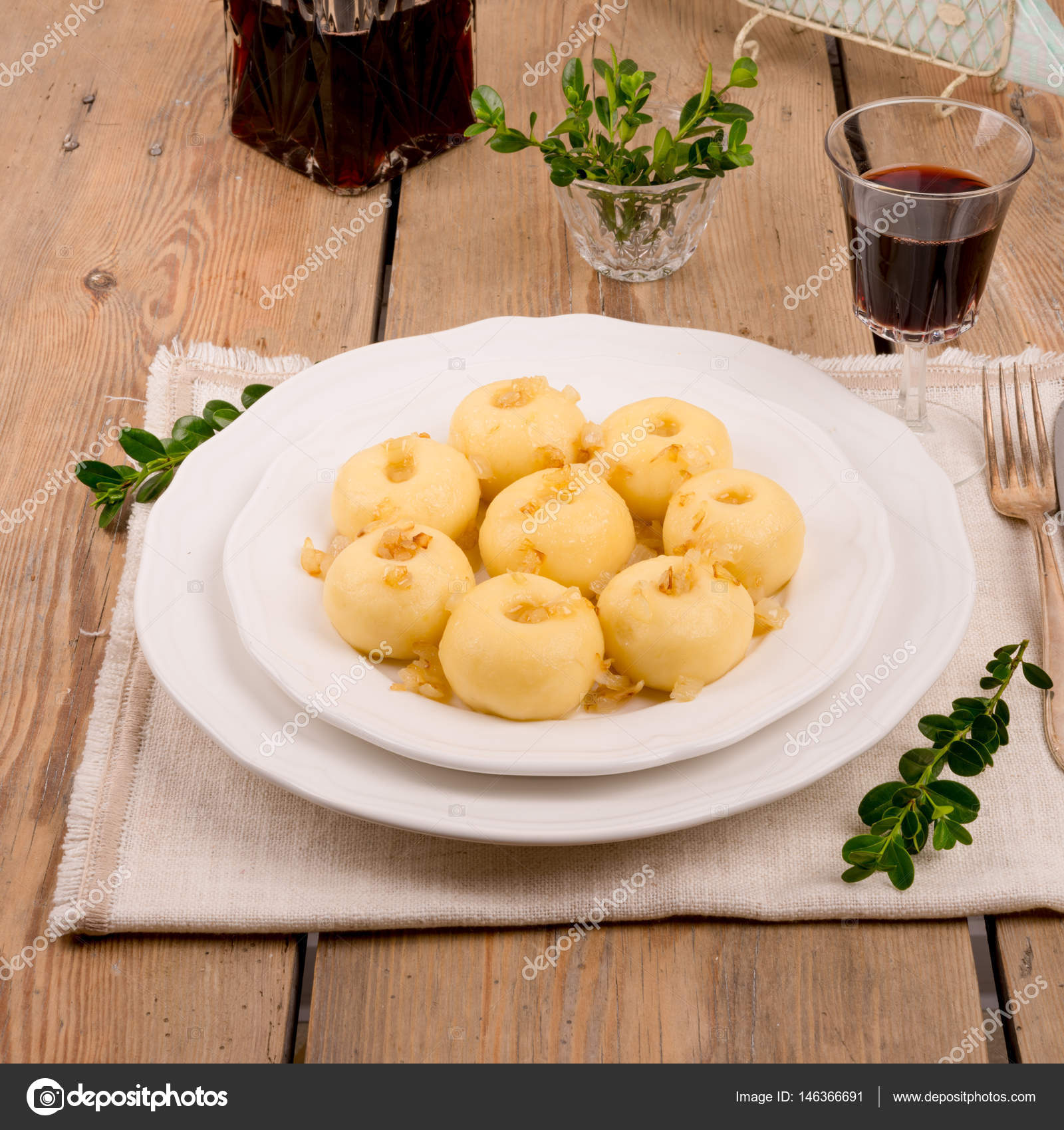 Silesian potato dumplings — Stock Photo © dar19.30 #146366691