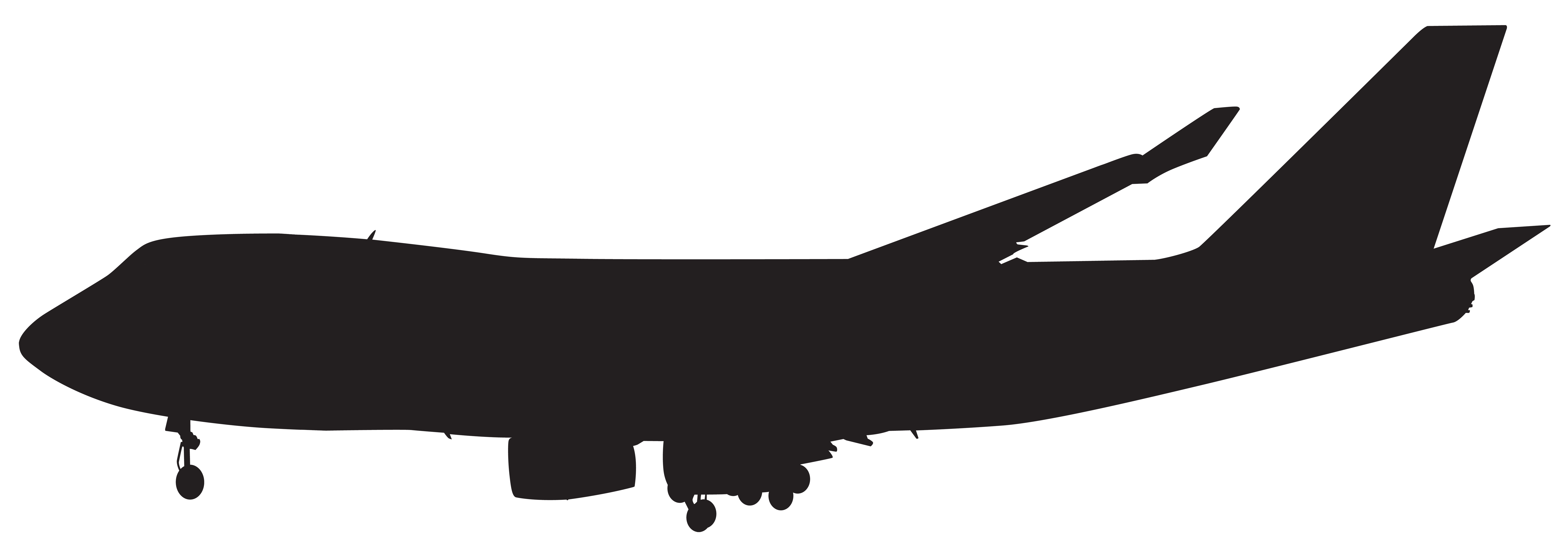Silhouette Of Airplane at GetDrawings.com | Free for personal use ...