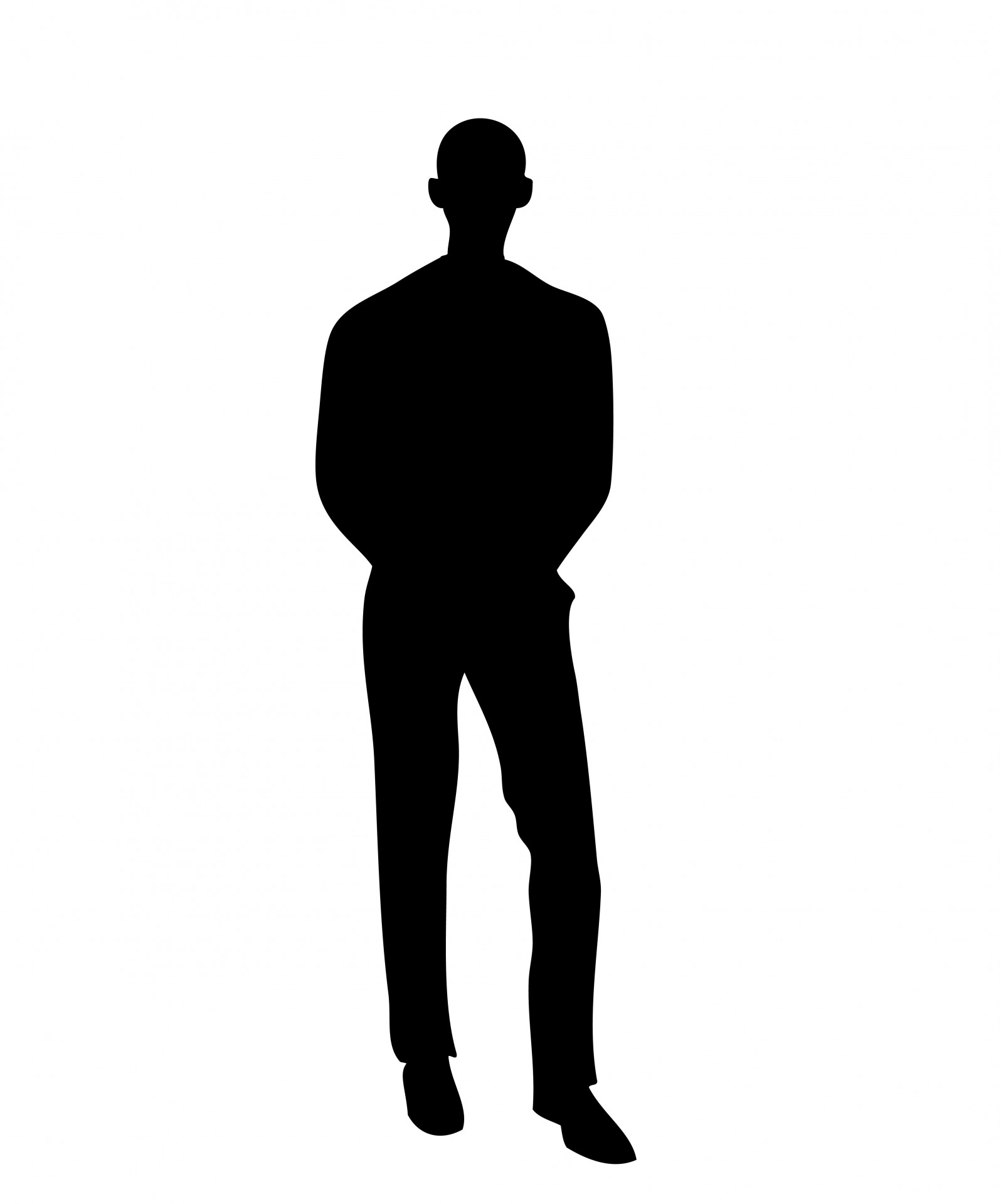 Man In Black Silhouette Free Stock Photo - Public Domain Pictures