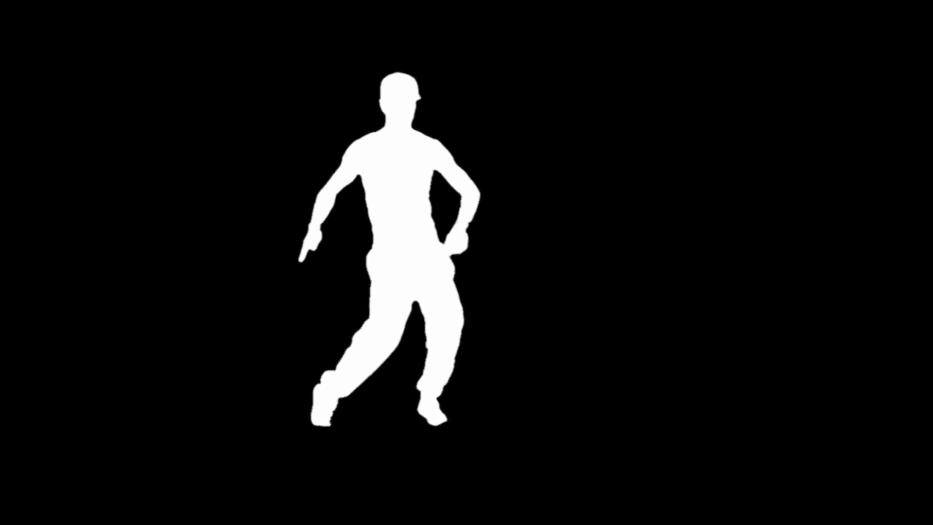 Silhouette of a young man breakdancing isolated on black. You can ...