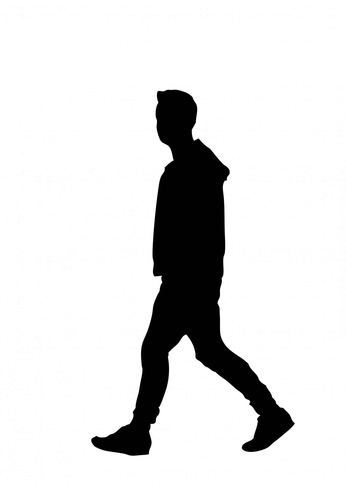 Man Walking Silhouette Clipart Free Stock Photo - Public Domain Pictures