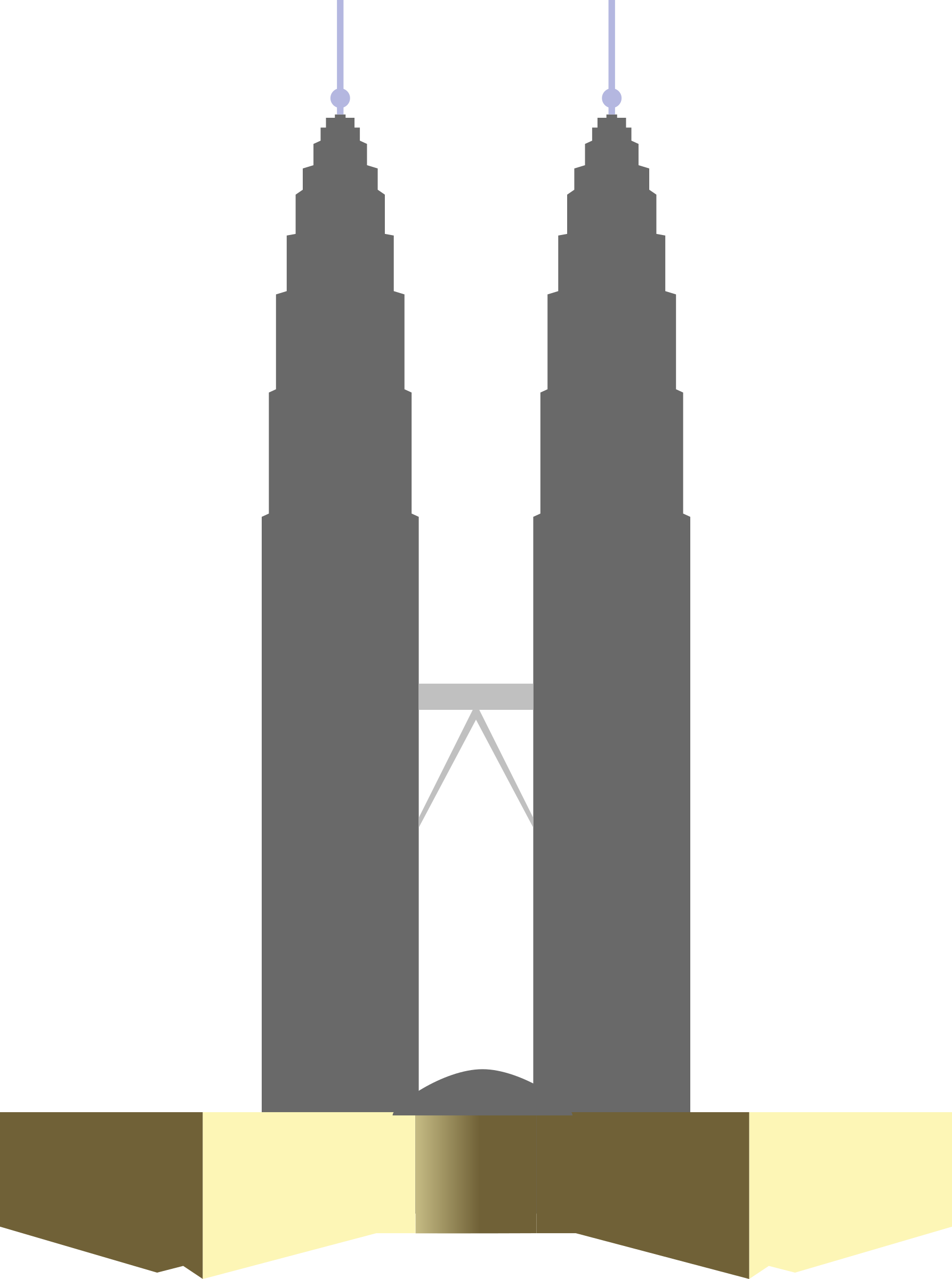 Clipart - Petronas Twin Towers (silhouette)