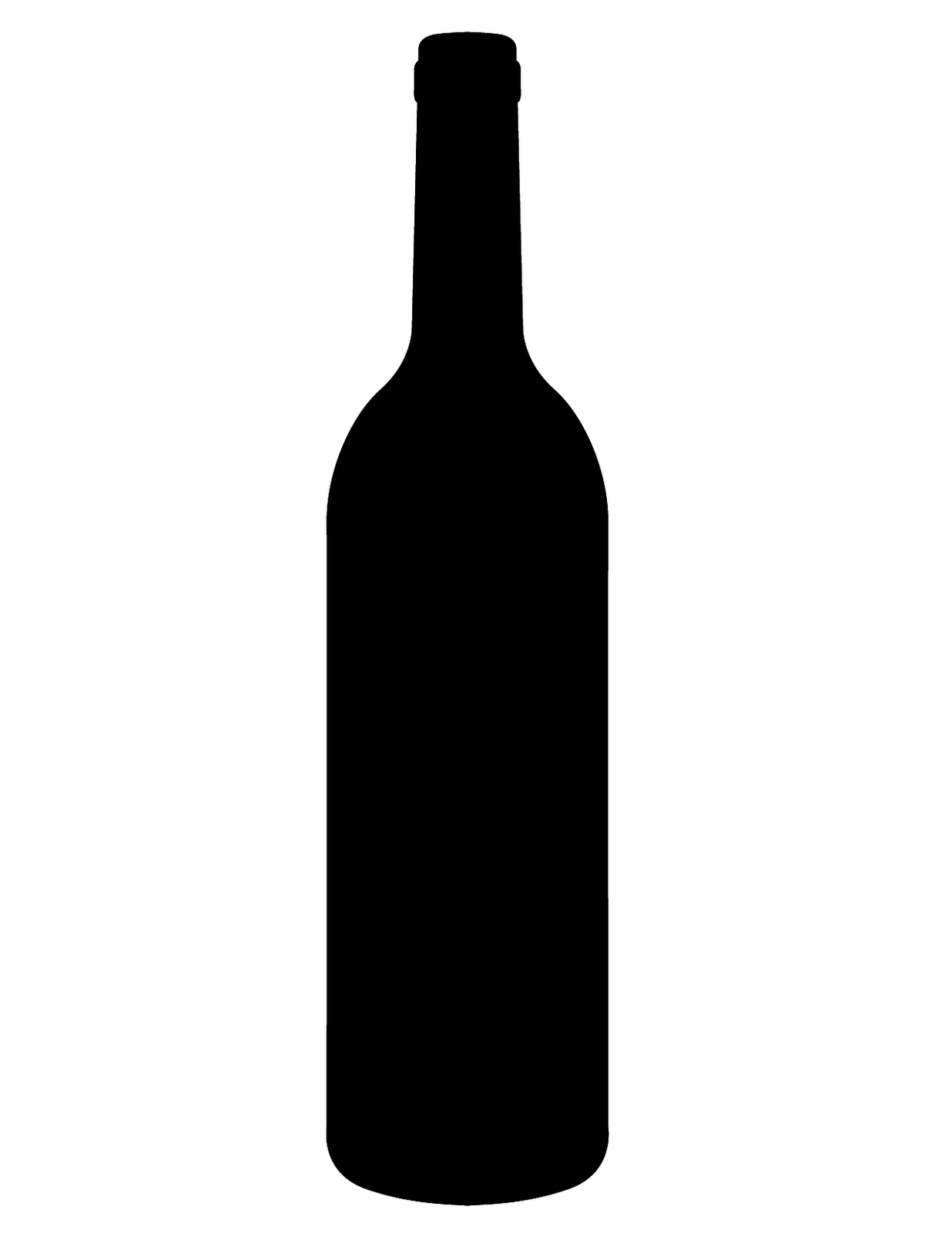 wine bottle silhouette | this is the silhouette of a wine bottle ...