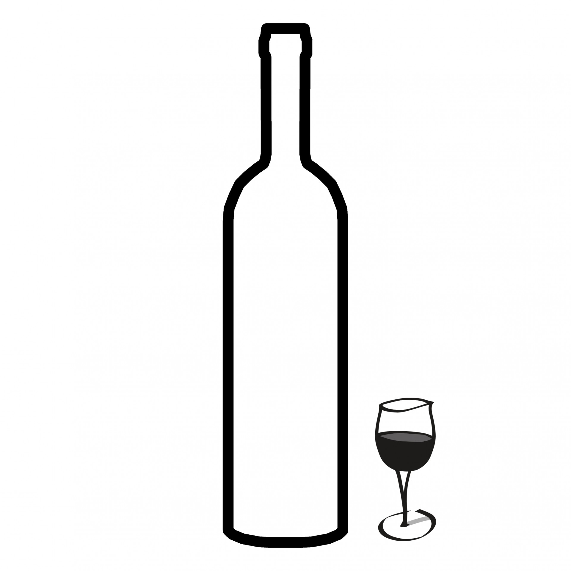 Silhouette Wine at GetDrawings.com | Free for personal use ...