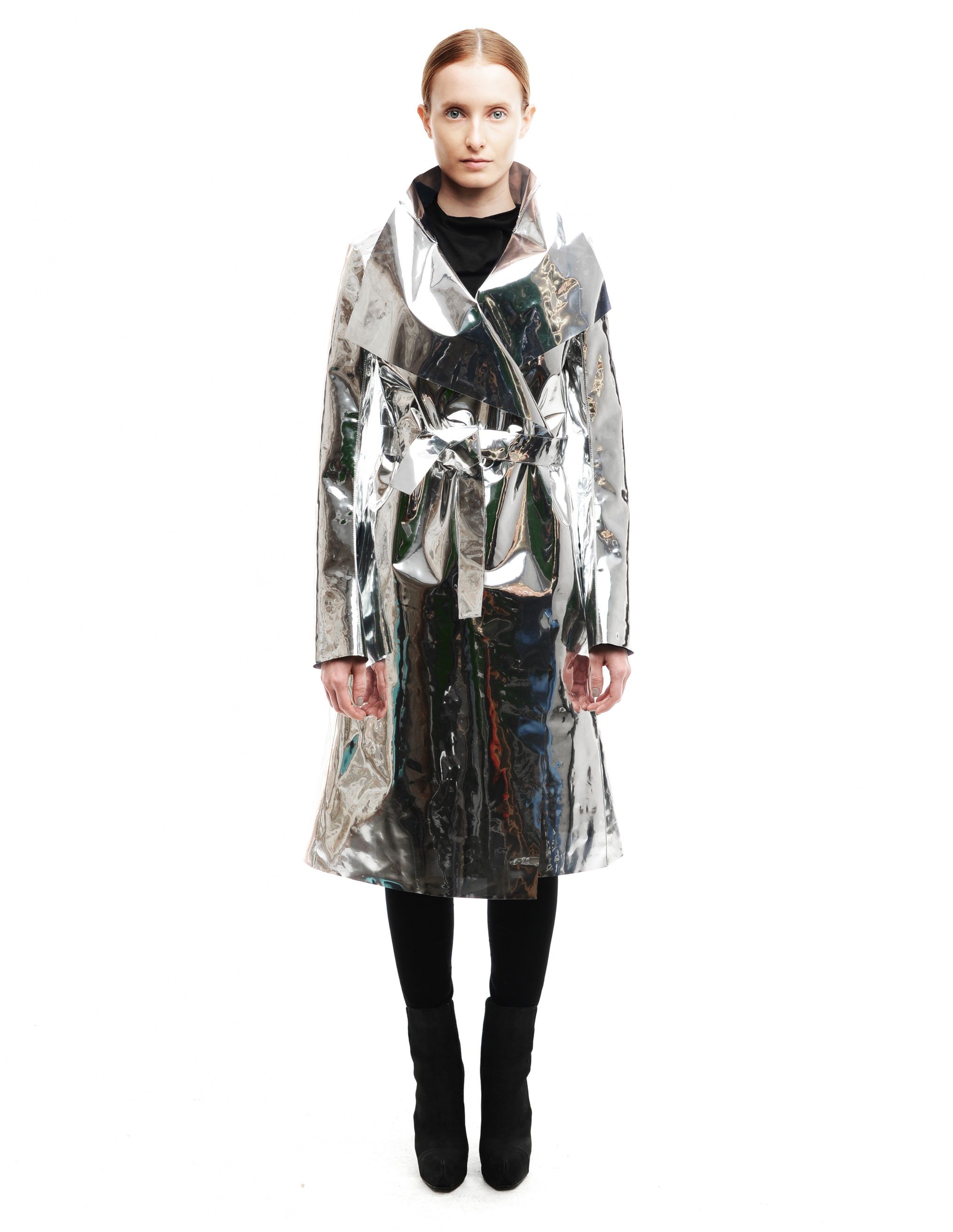 Metallic silver coat Gareth Pugh - buy | Silver Coats ++ | Pinterest ...