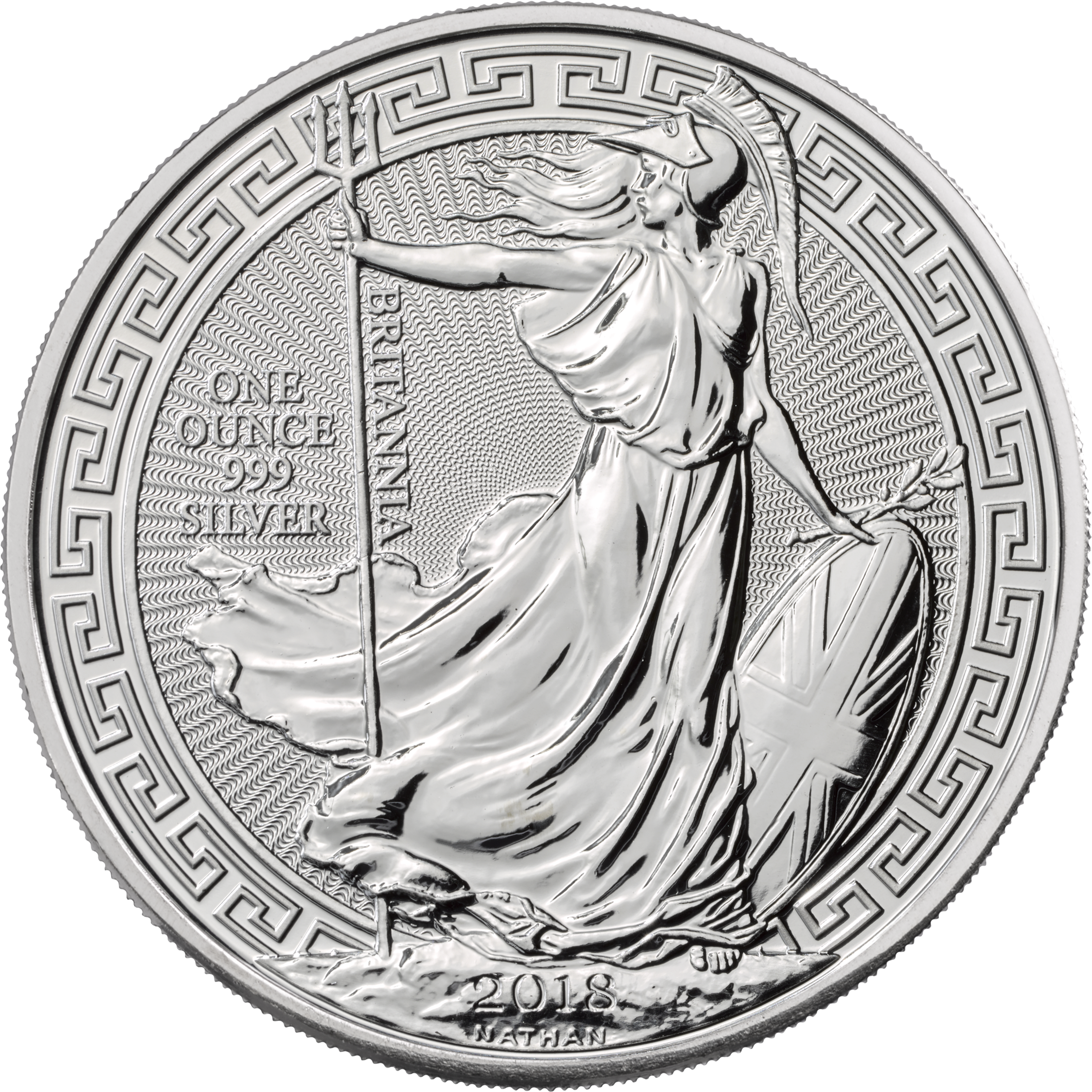 2018 1 oz Great Britain Britannia Oriental Border 999 Silver Coin BU ...
