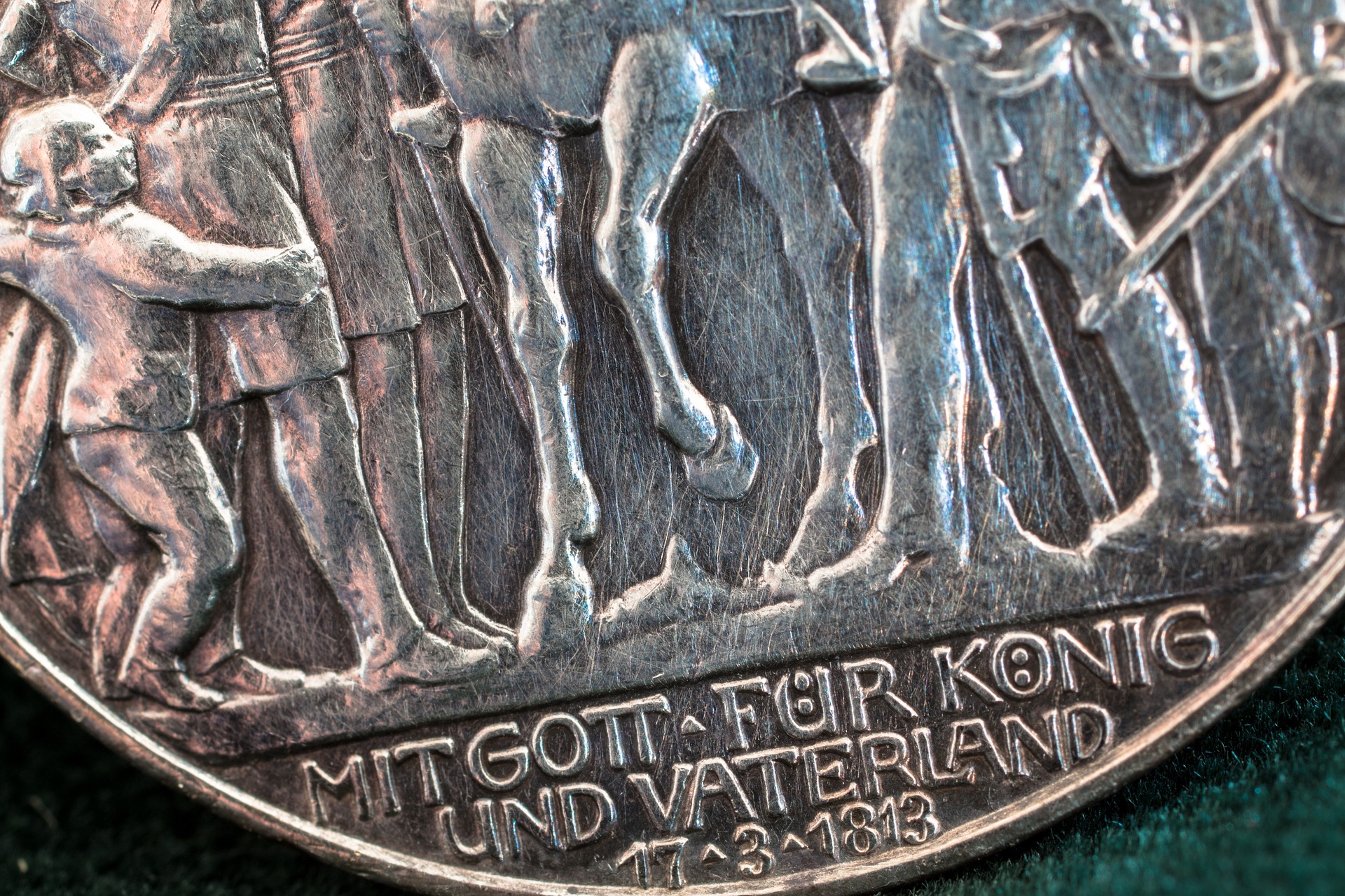 Silver coin up close photo