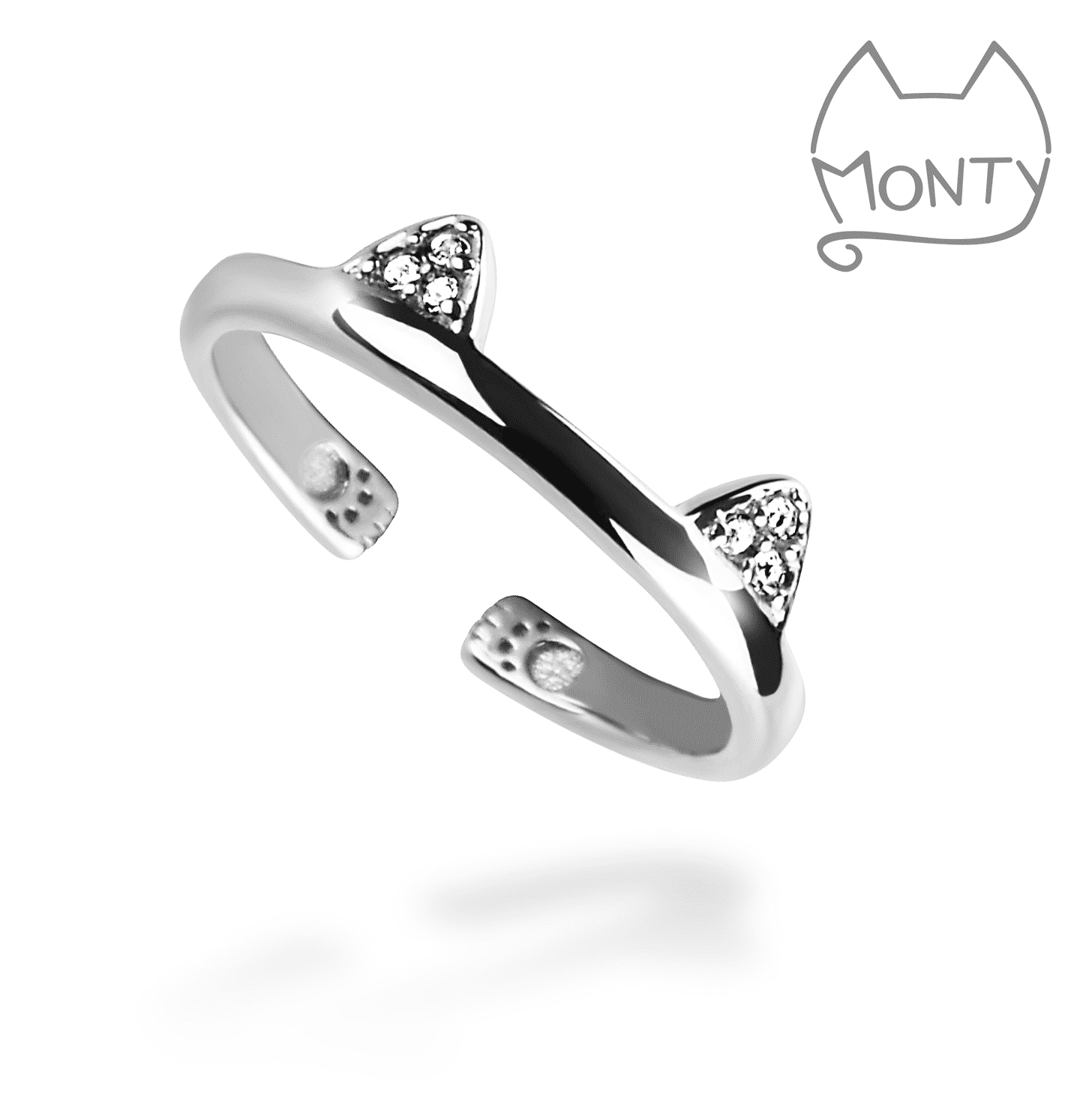 Mew - Cat Ring (Silver) - Monty Boy