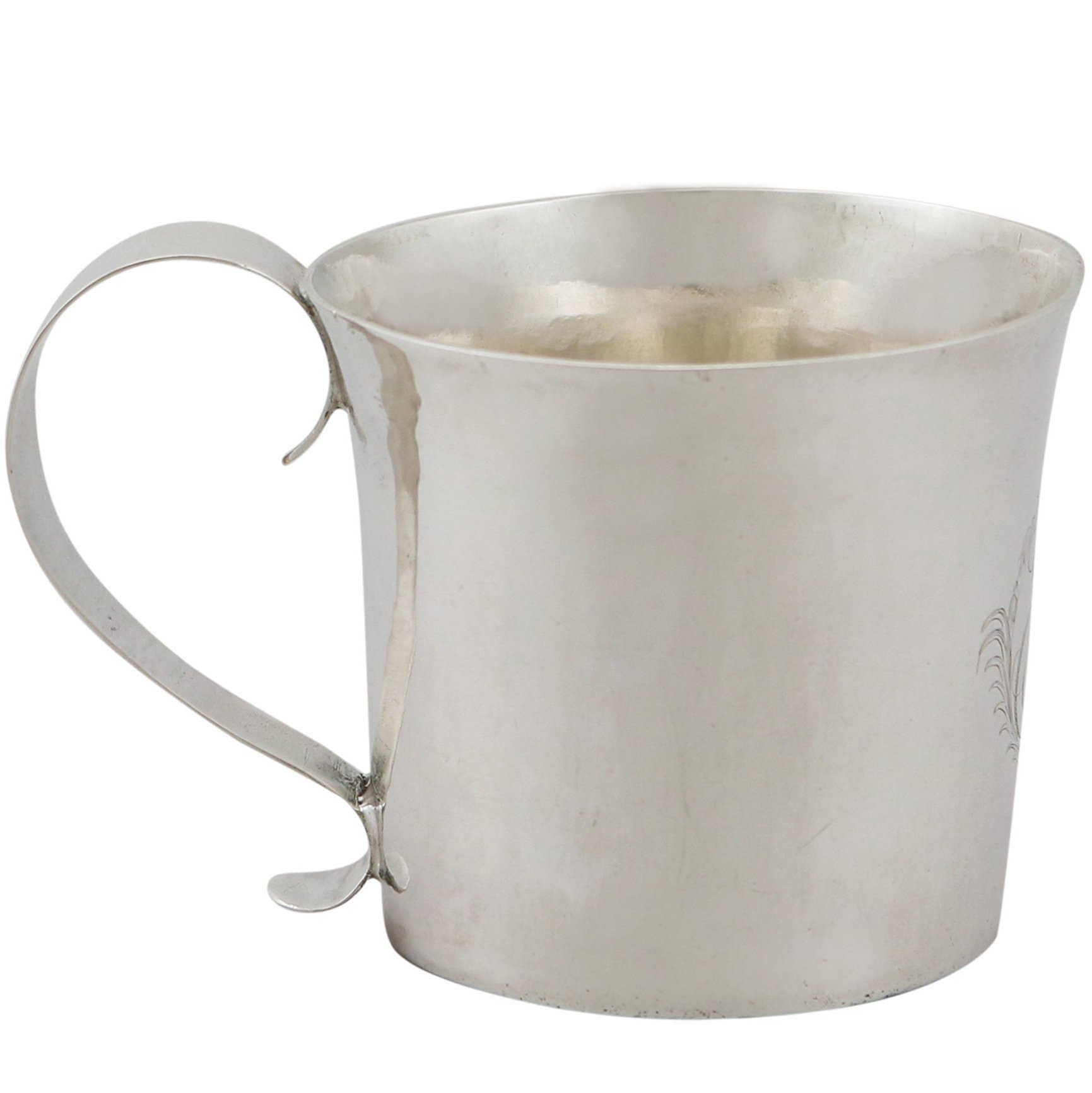 Antique Sterling Silver Mug, 1885, Langford and Sons For Sale at 1stdibs