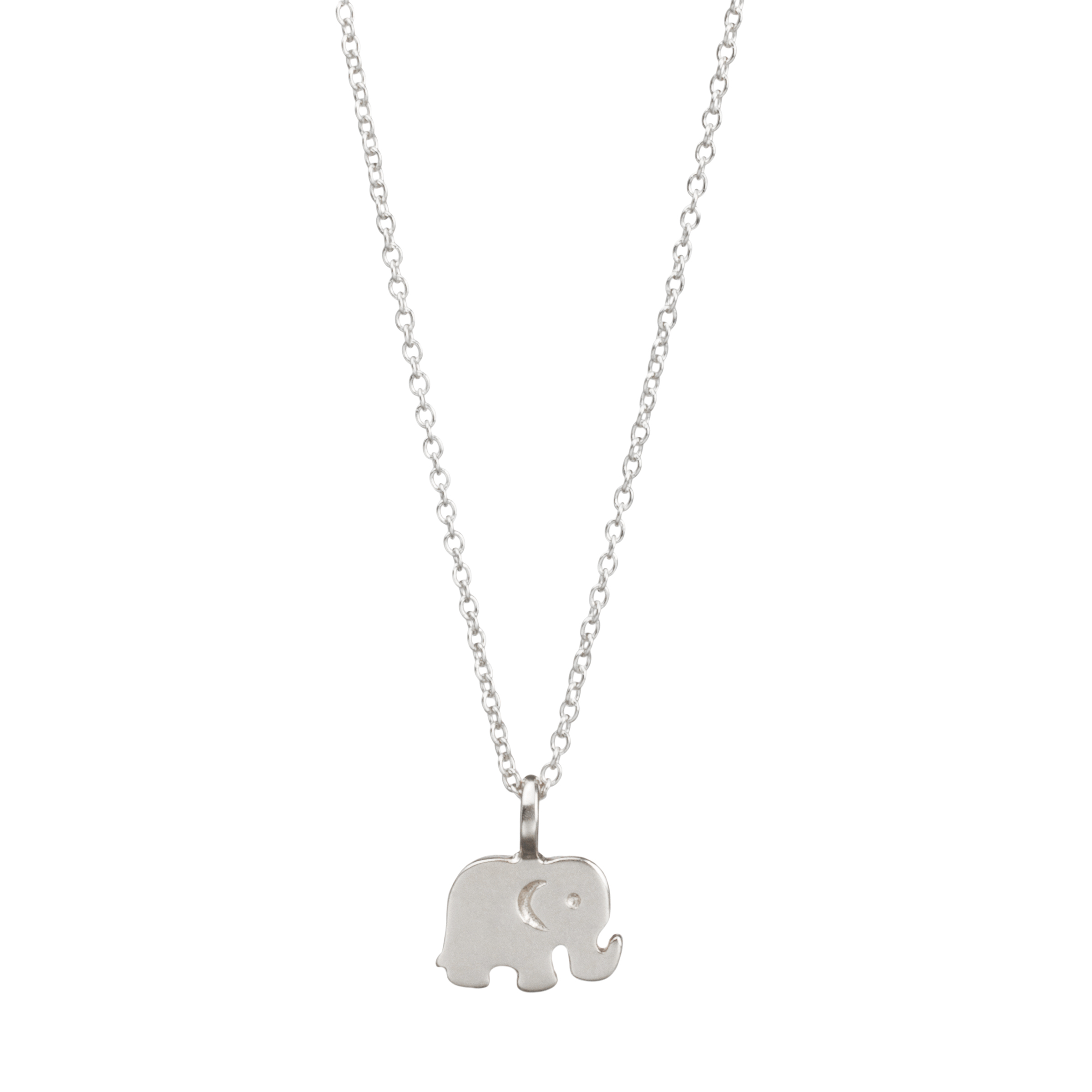 Good Luck Elephant Charm Necklace, Sterling Silver | Dogeared