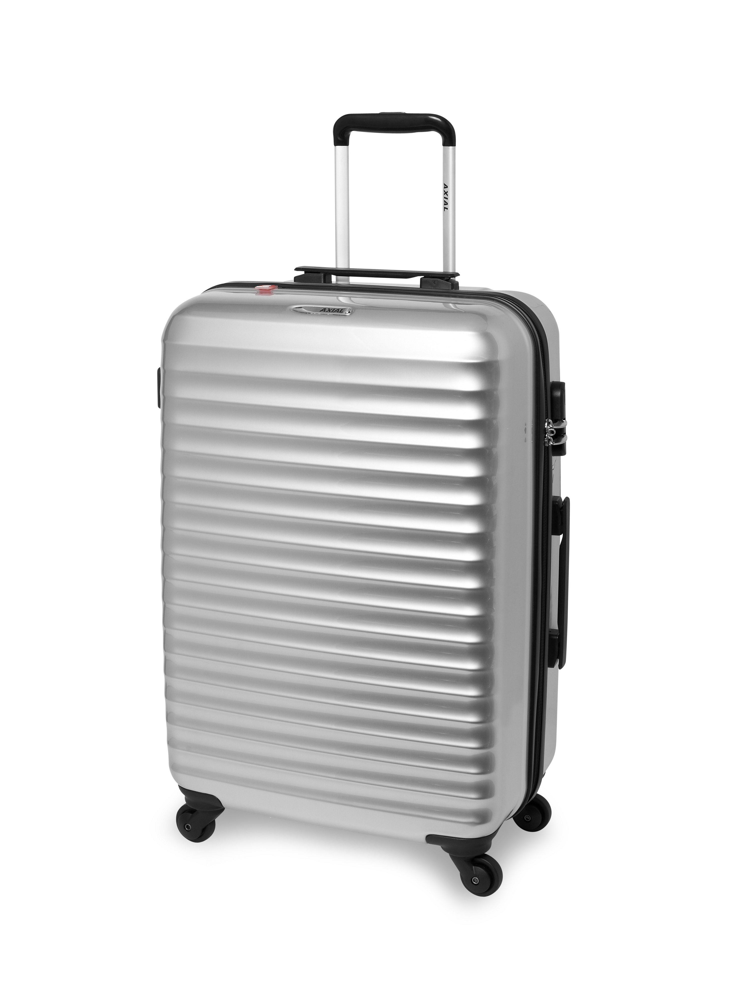 Lyst - Delsey Axial Silver 4 Wheel Hard Medium Suitcase in Metallic ...