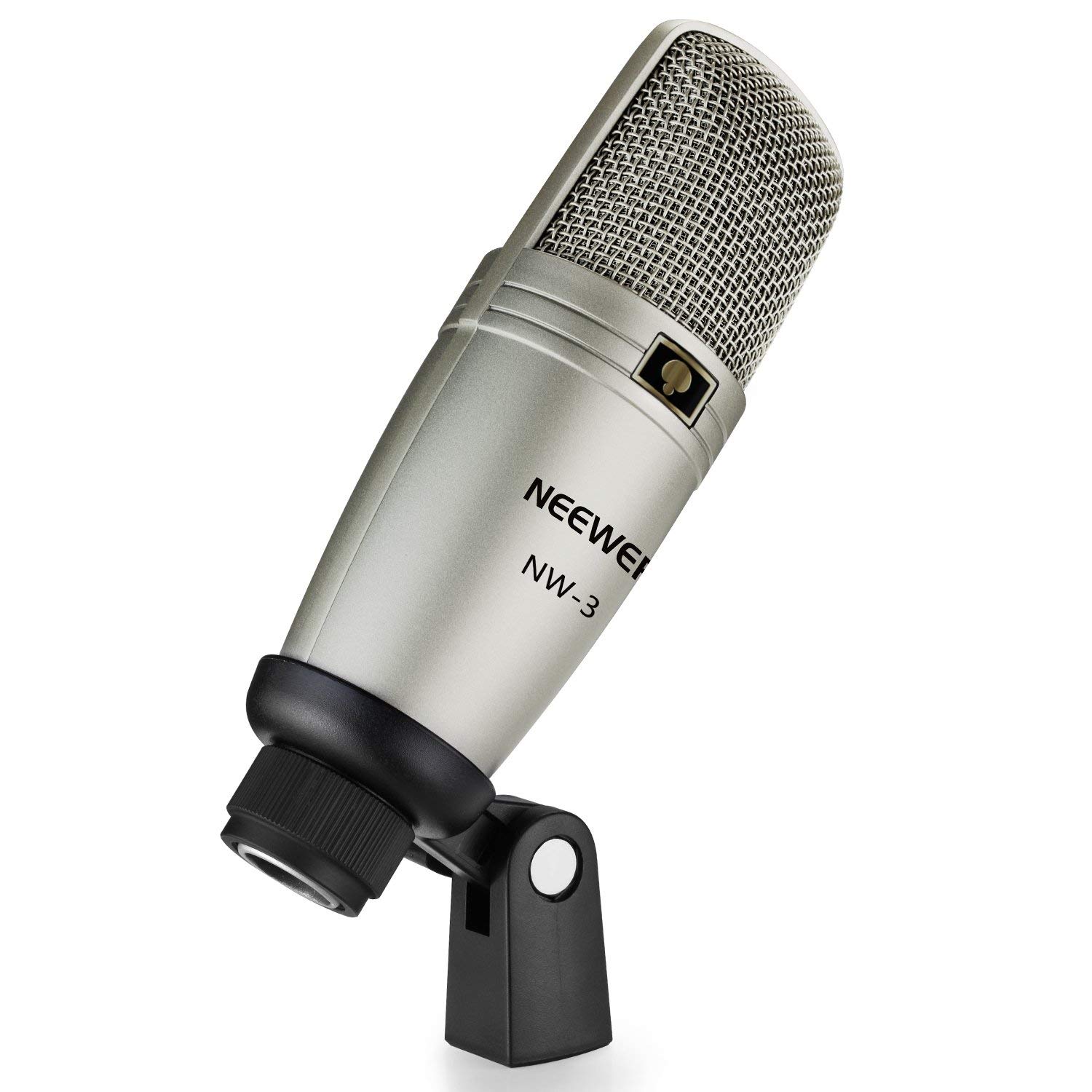 Silver-colored microphone photo