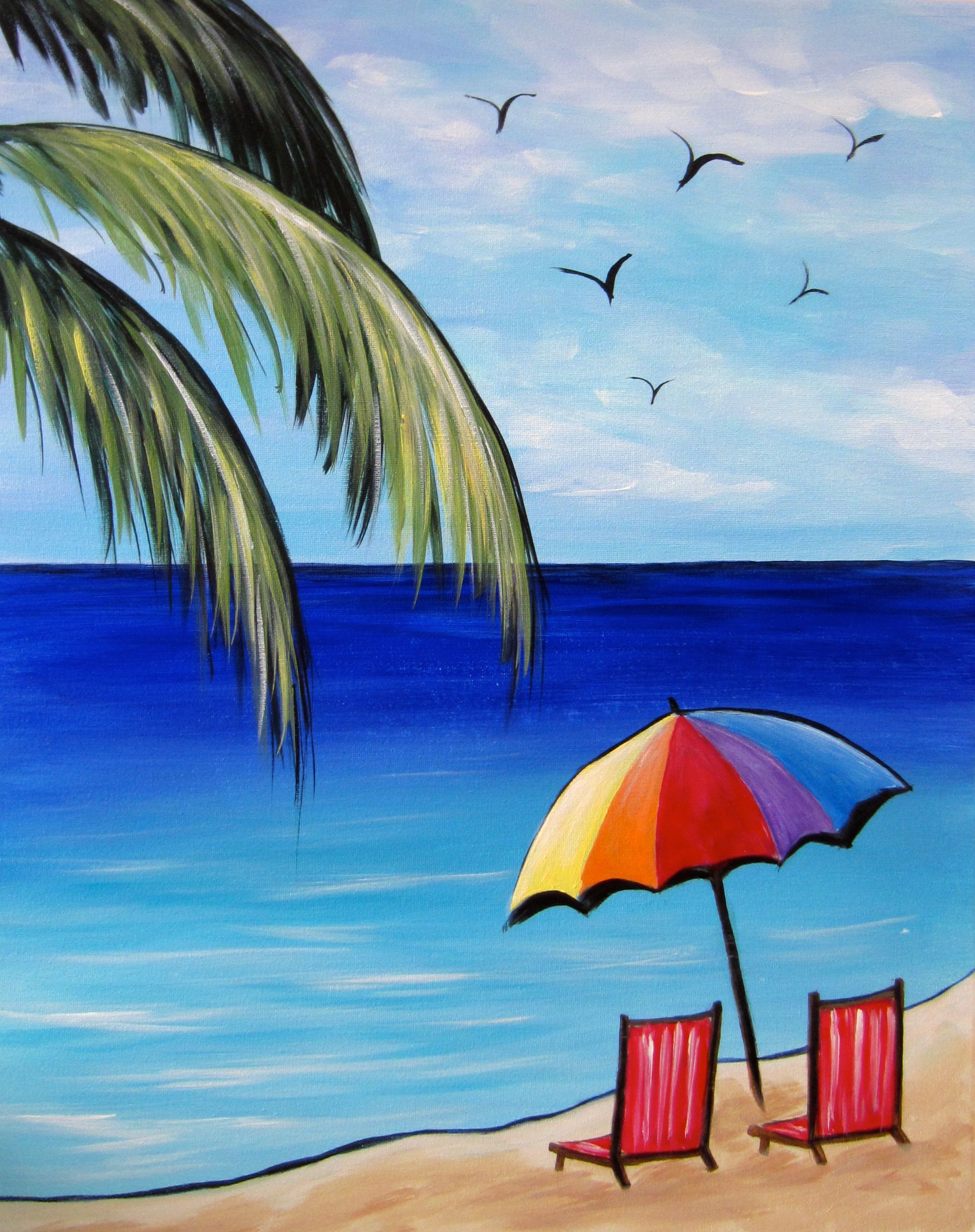 Beach Drawing Ideas at GetDrawings.com | Free for personal use Beach ...