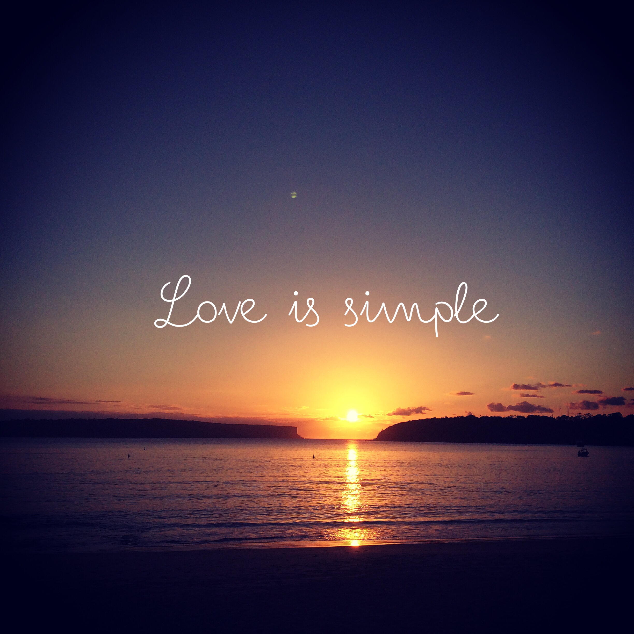 Love is simple
