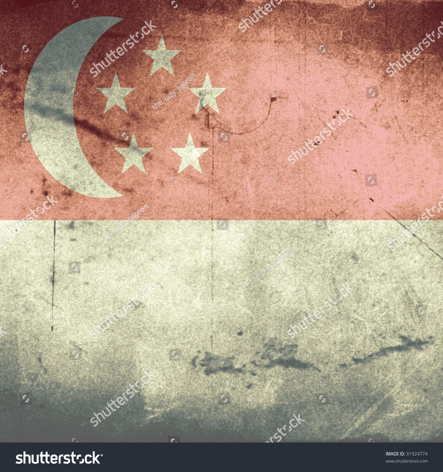 Grunge Flag Singapore Stock Illustration 31924774 - Shutterstock