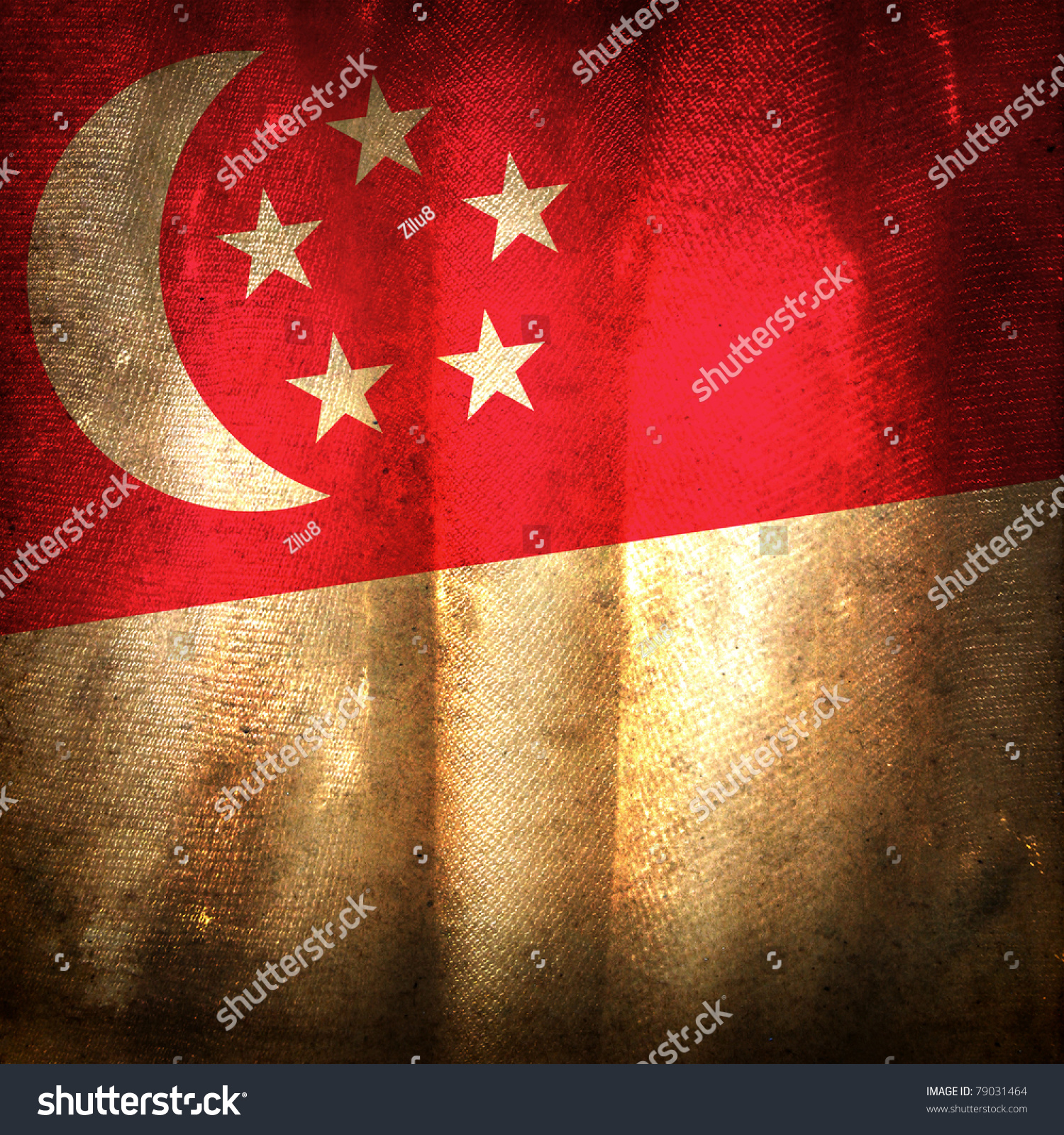 Old Grunge Flag Singapore Stock Photo 79031464 - Shutterstock