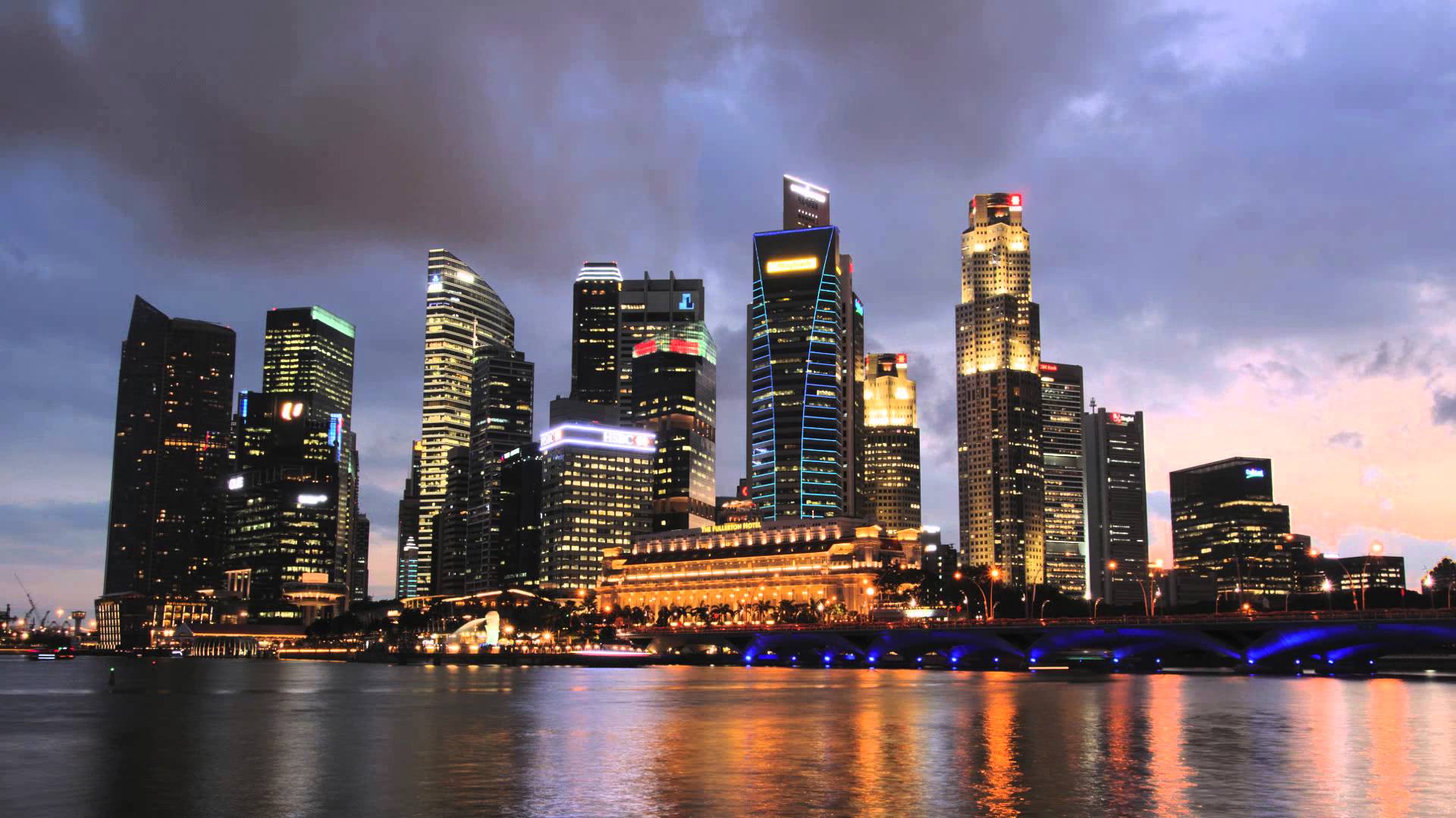 Singapore Skyline Time Lapse - YouTube