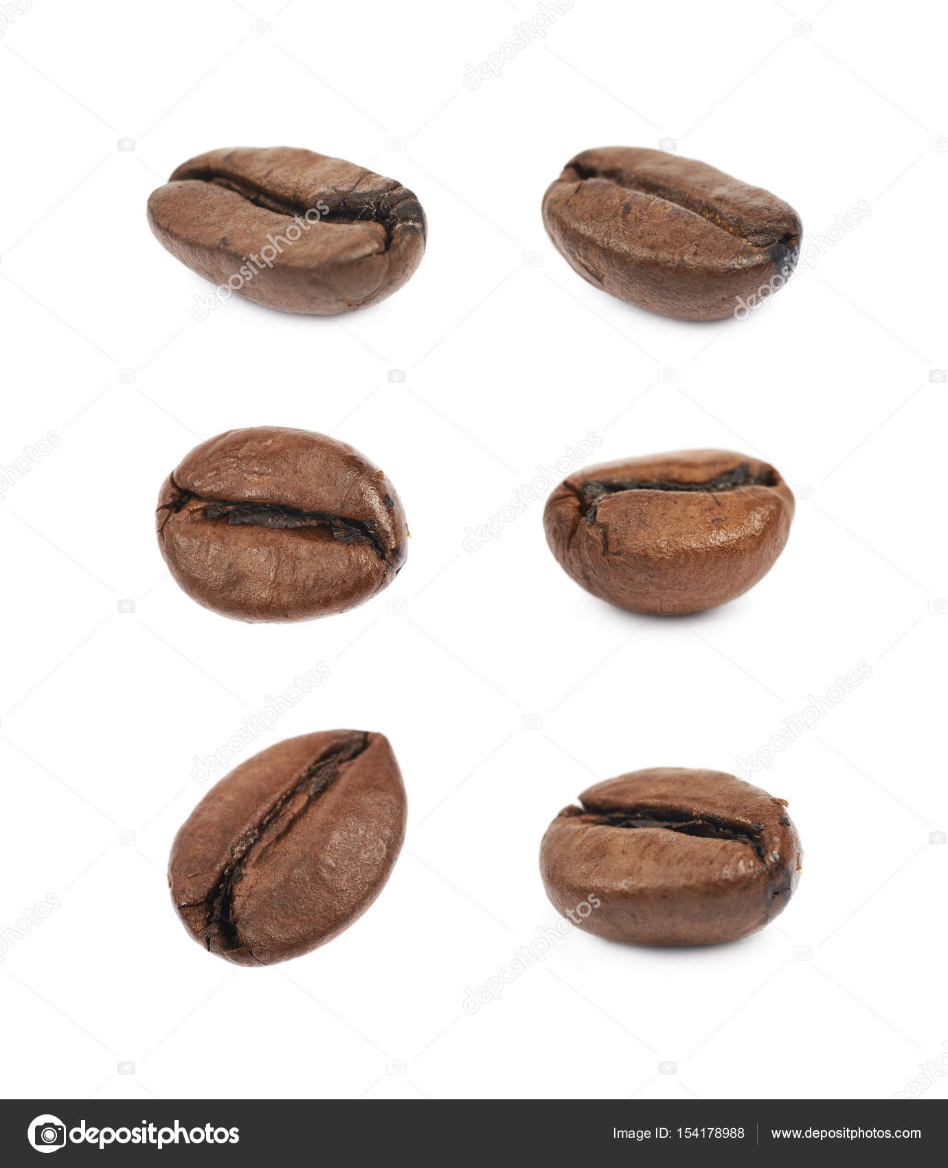 Single coffee bean isolated — Stock Photo © nbvf89 #154178988
