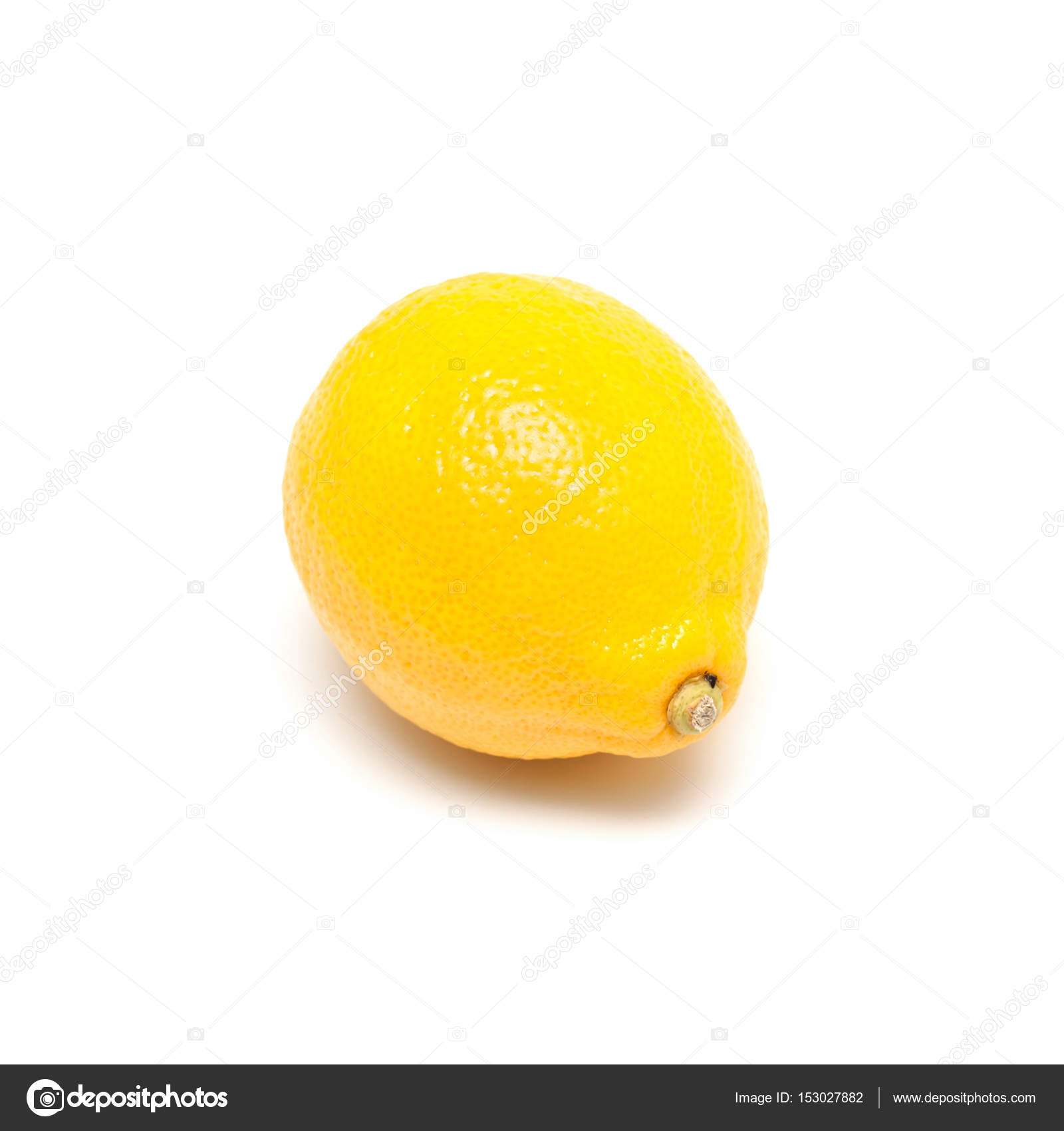 Single lemon isolated on white background — Stock Photo © dpp2012 ...
