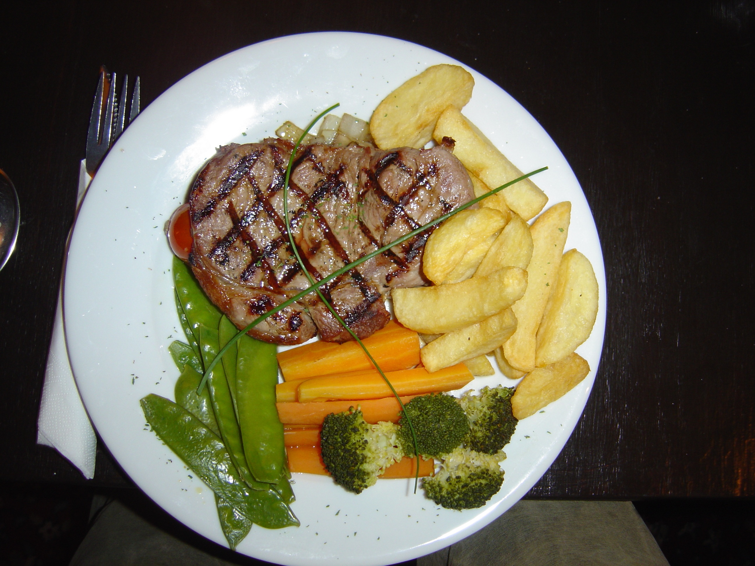 Sirloin steak meal photo