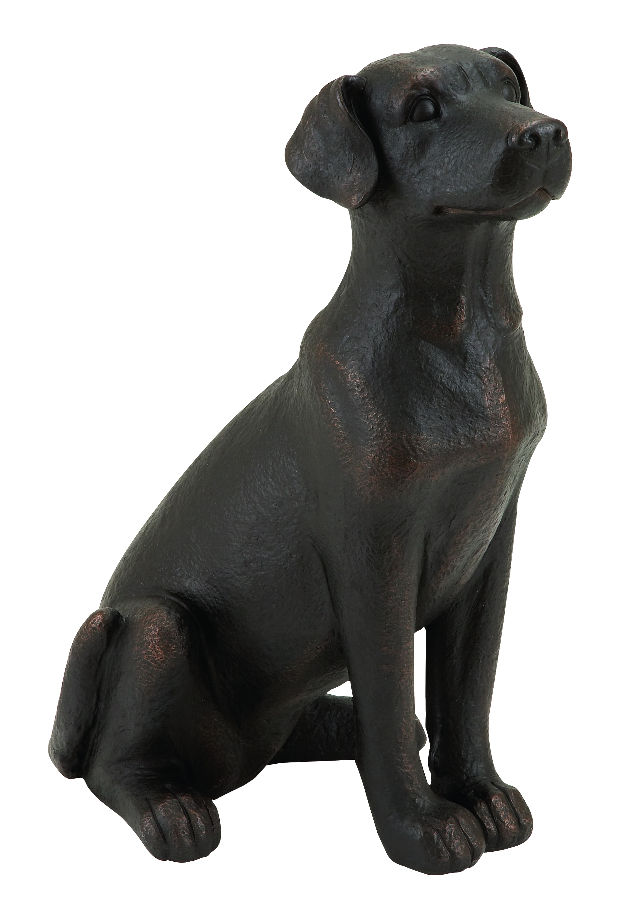 Sitting Black Silhouette Dog Statues