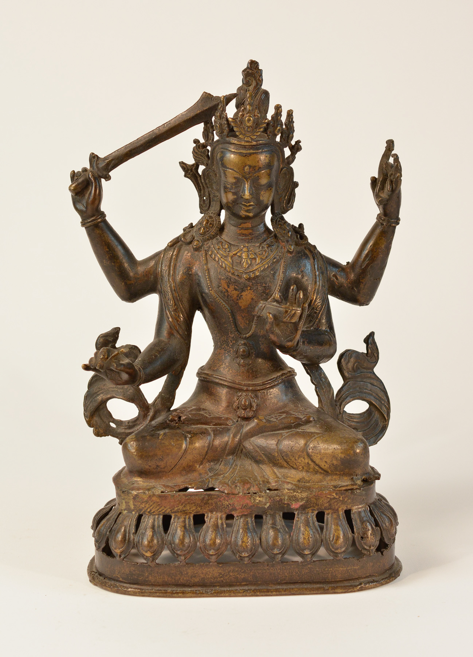 Stallion Hill Gallery – Tibetan Bronze Six Armed Buddha