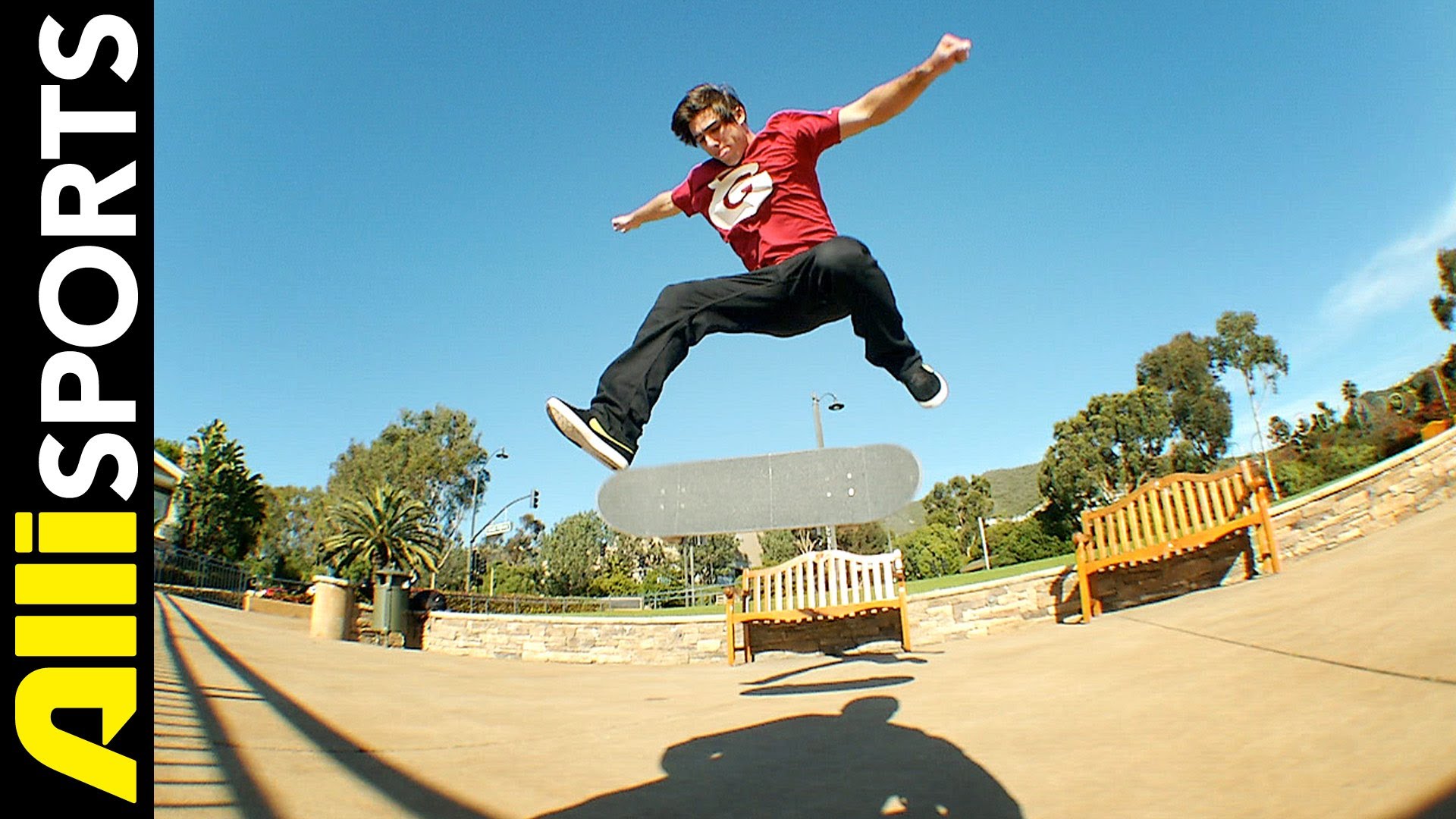 How To Fakie 360 Flip, Alli Sports Skateboard Step By Step Trick ...