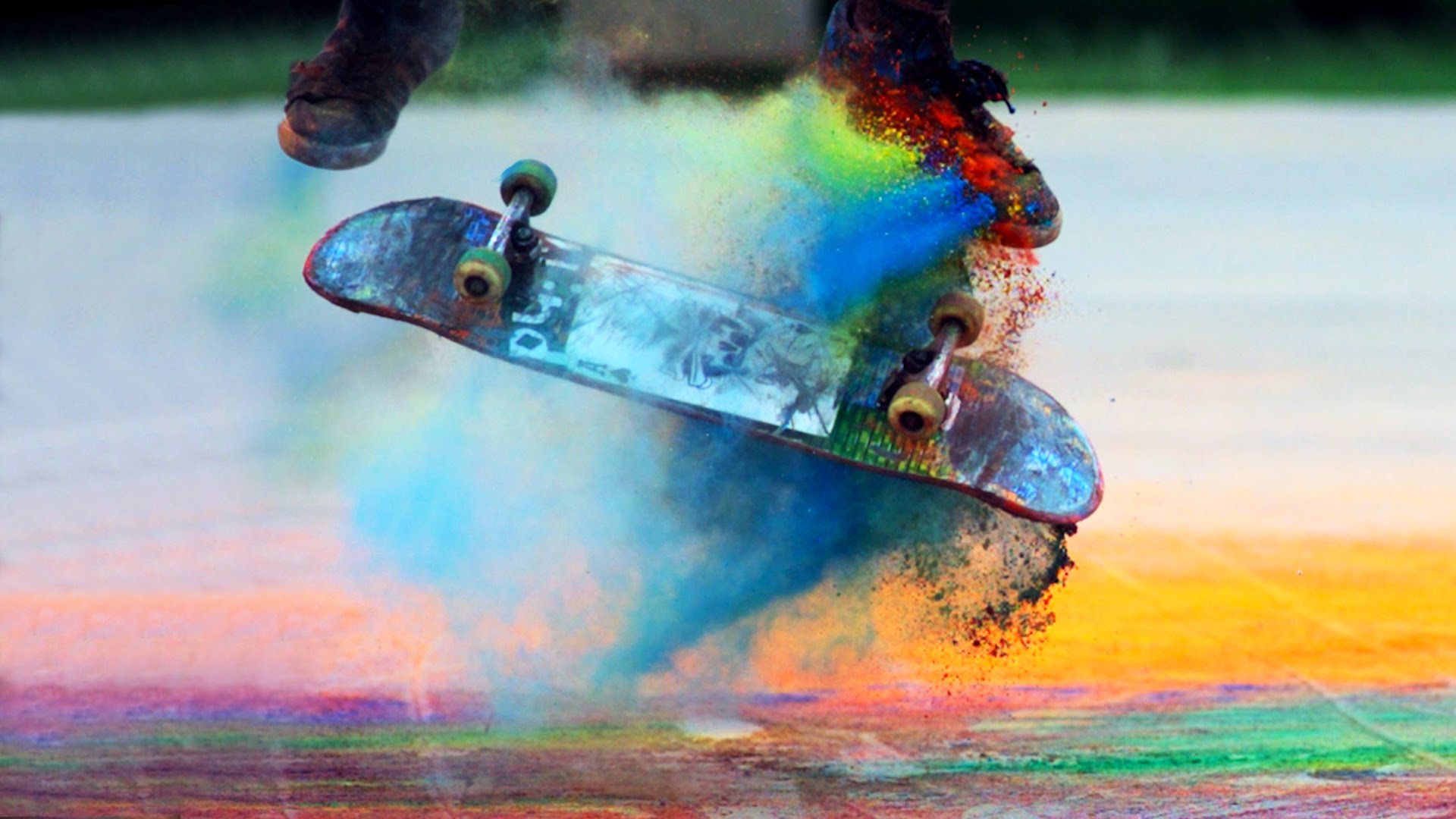 Explosions of Color: Skateboarding in Slow Motion (Chromatic 2 ...