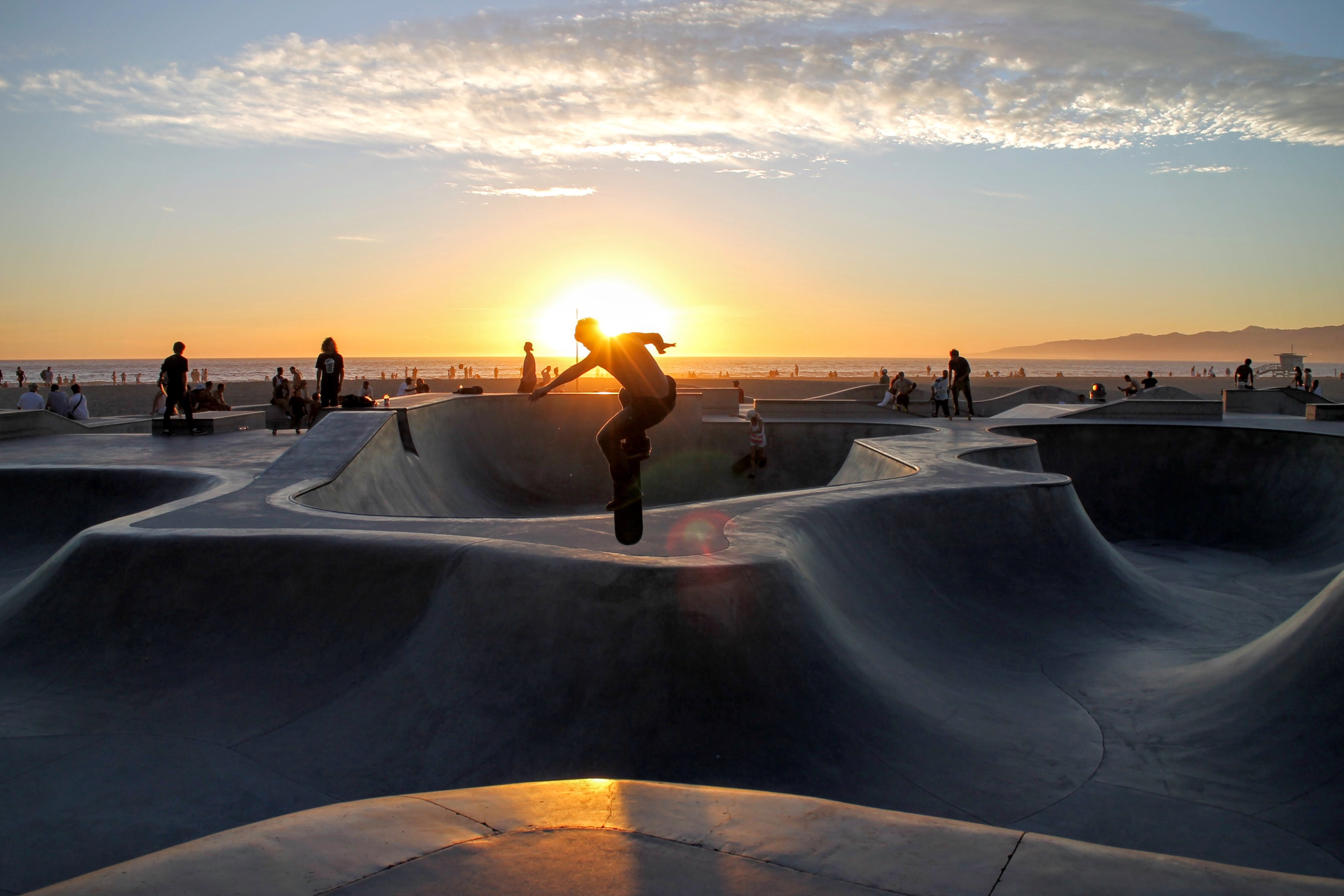 Skateboarding at Sunset, Activity, Board, People, Skate, HQ Photo