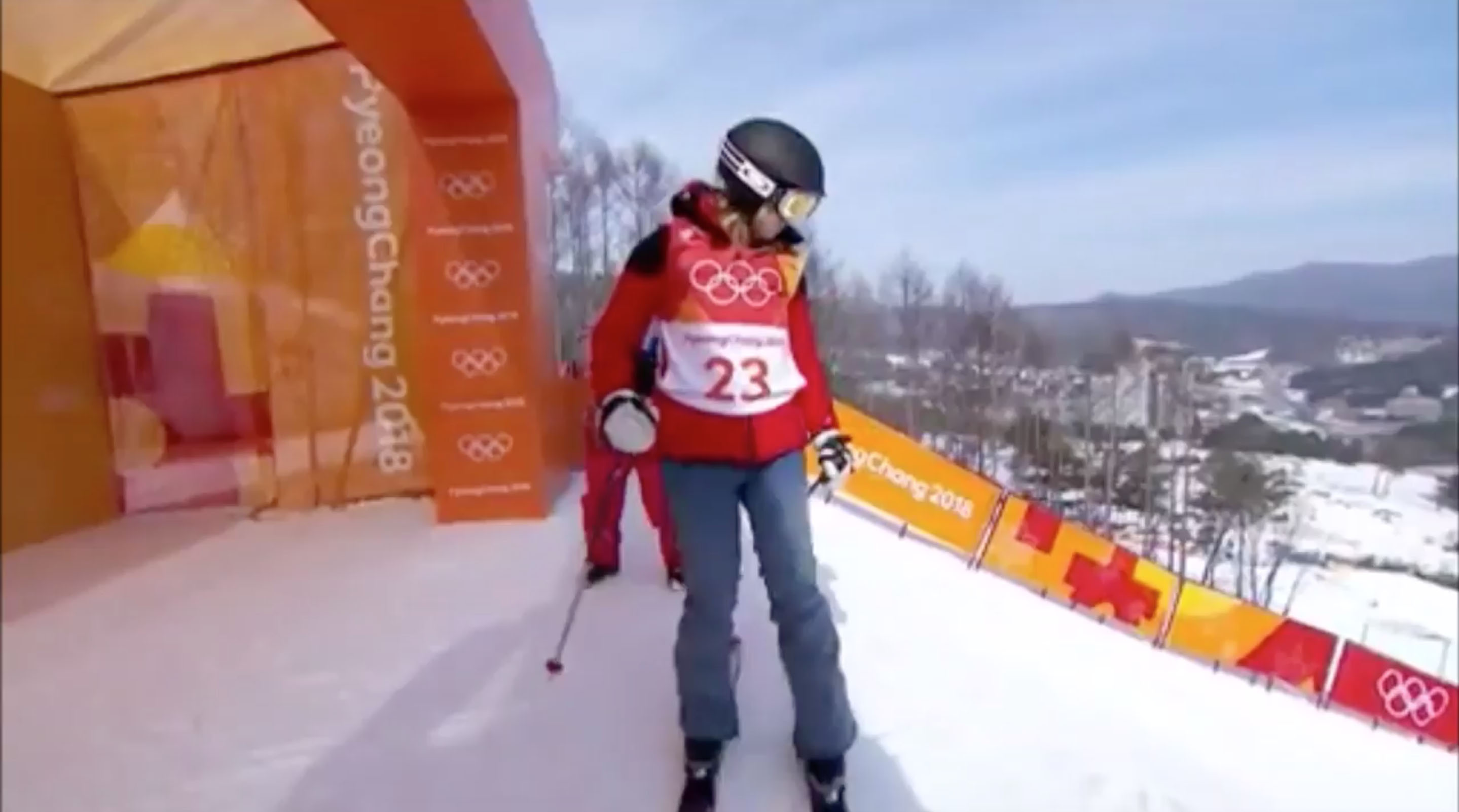 Winter Olympics: Skier doesn't attempt trick in halfpipe (video ...