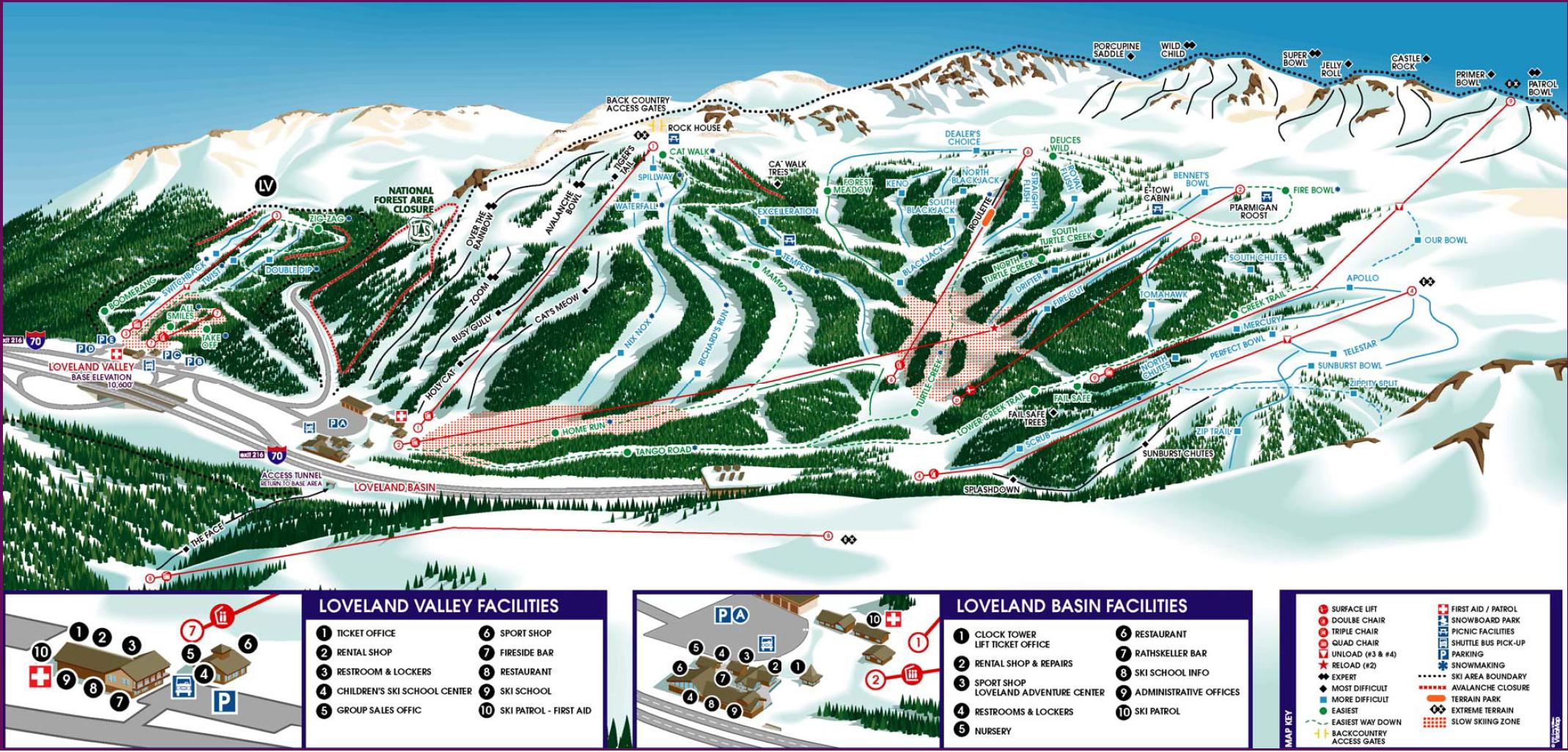 Skiing & Snowboarding Loveland Ski Area - Colorado Ski Travel Guide