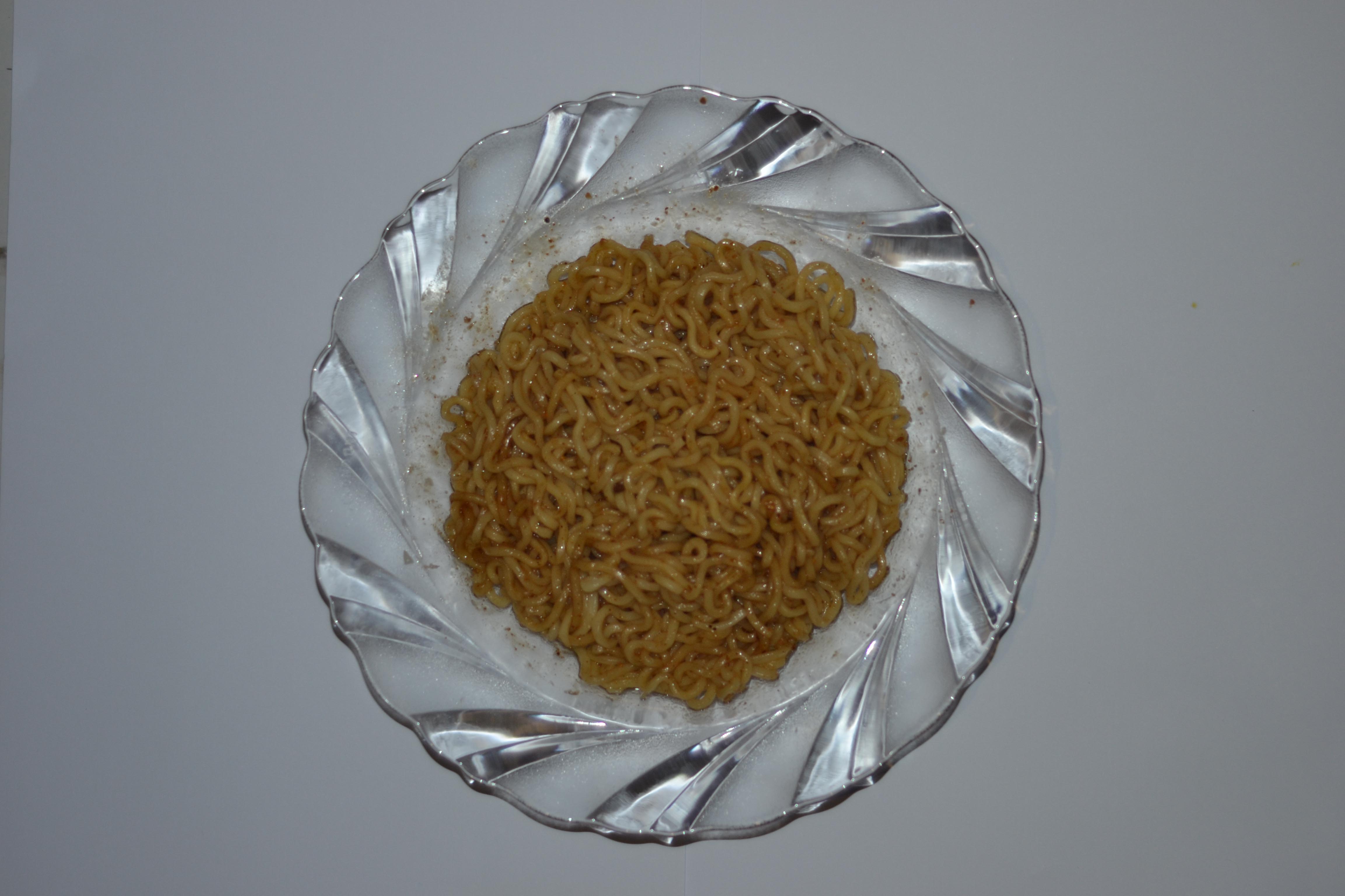Skipjack tuna fried instant noodles photo