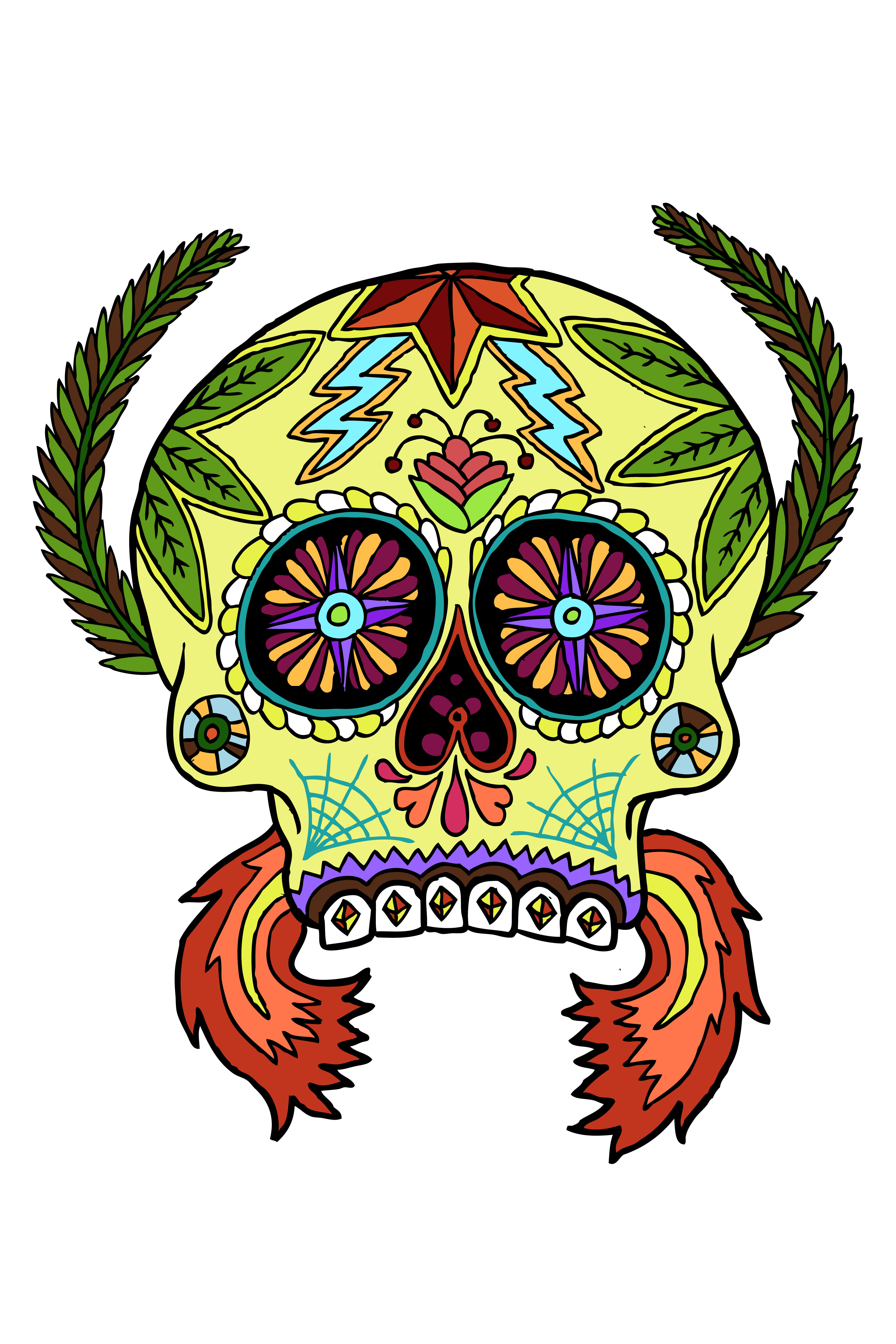 Sugar Skull Print · Little Tired Press · Online Store Powered by ...