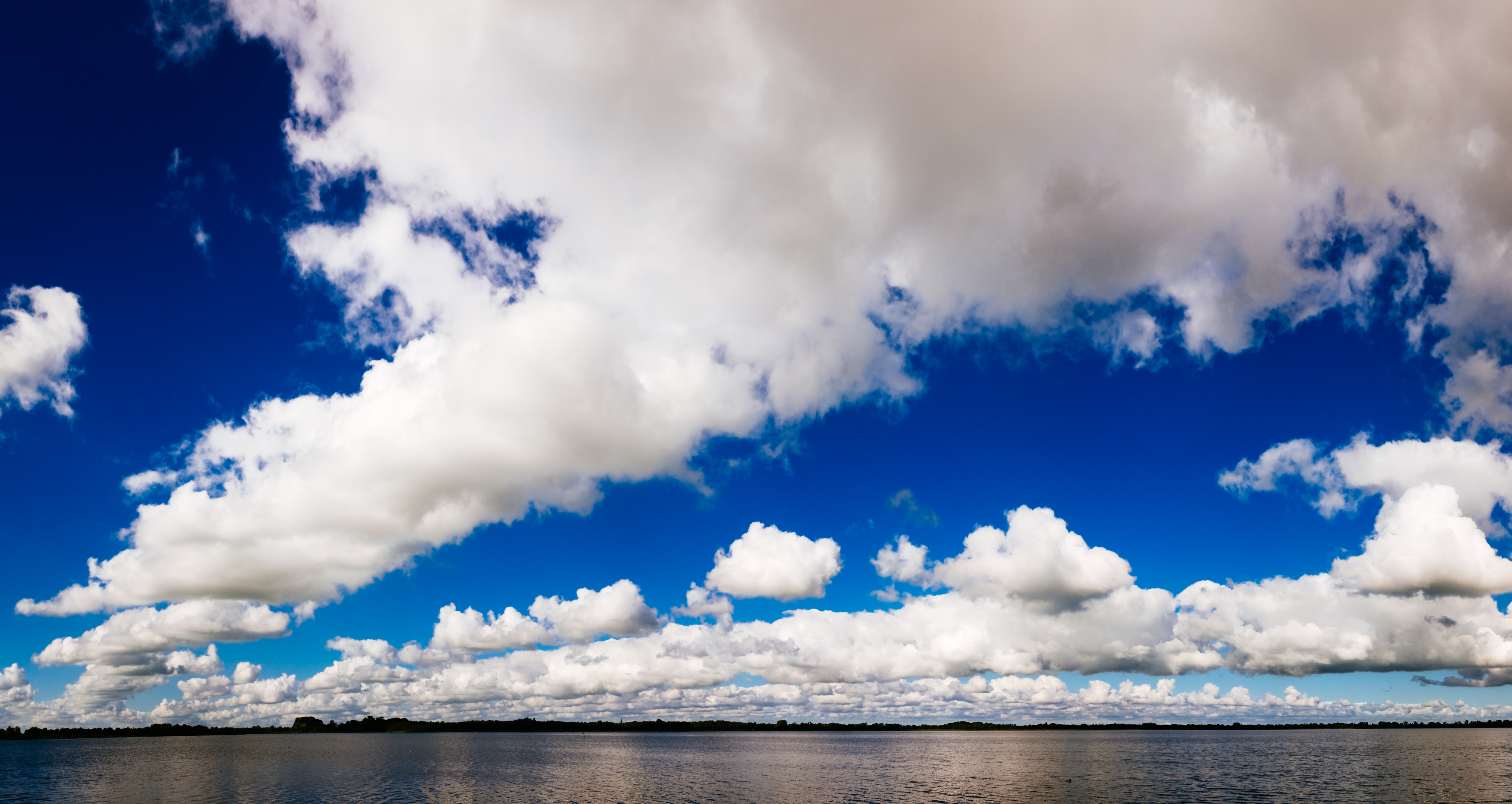 Sky, Blue, Cloud, Cloudy, River, HQ Photo