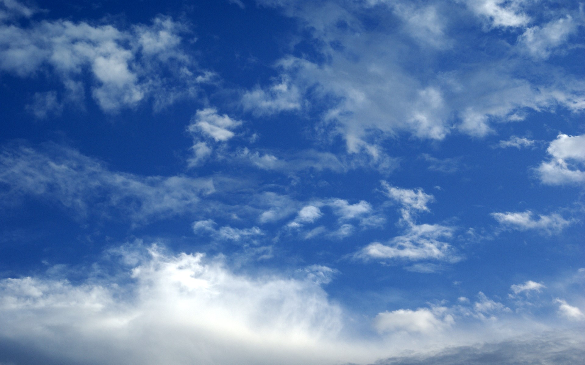 blue sky and clouds photo
