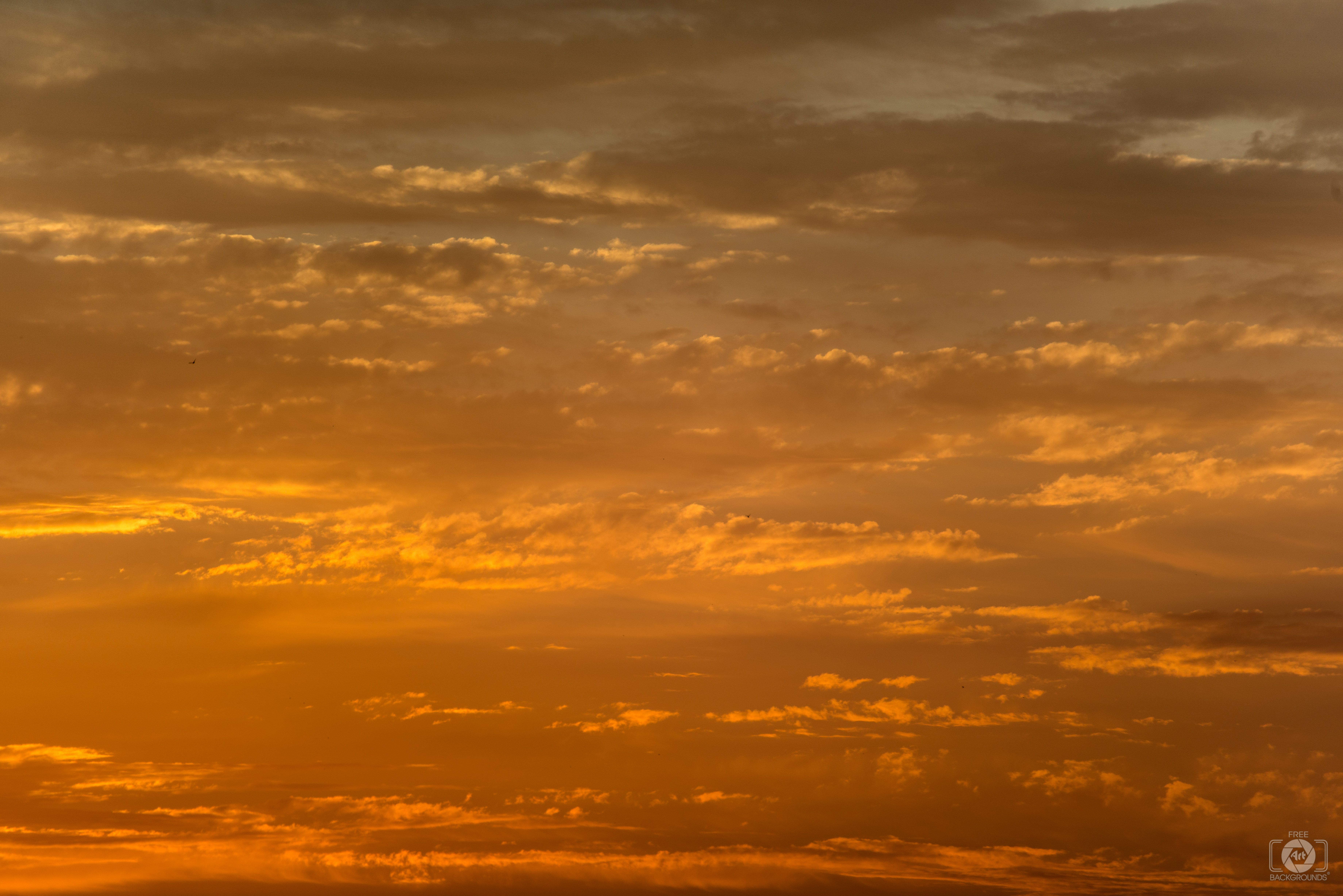 Orange Sunset Sky and Clouds Background - High-quality Free Backgrounds