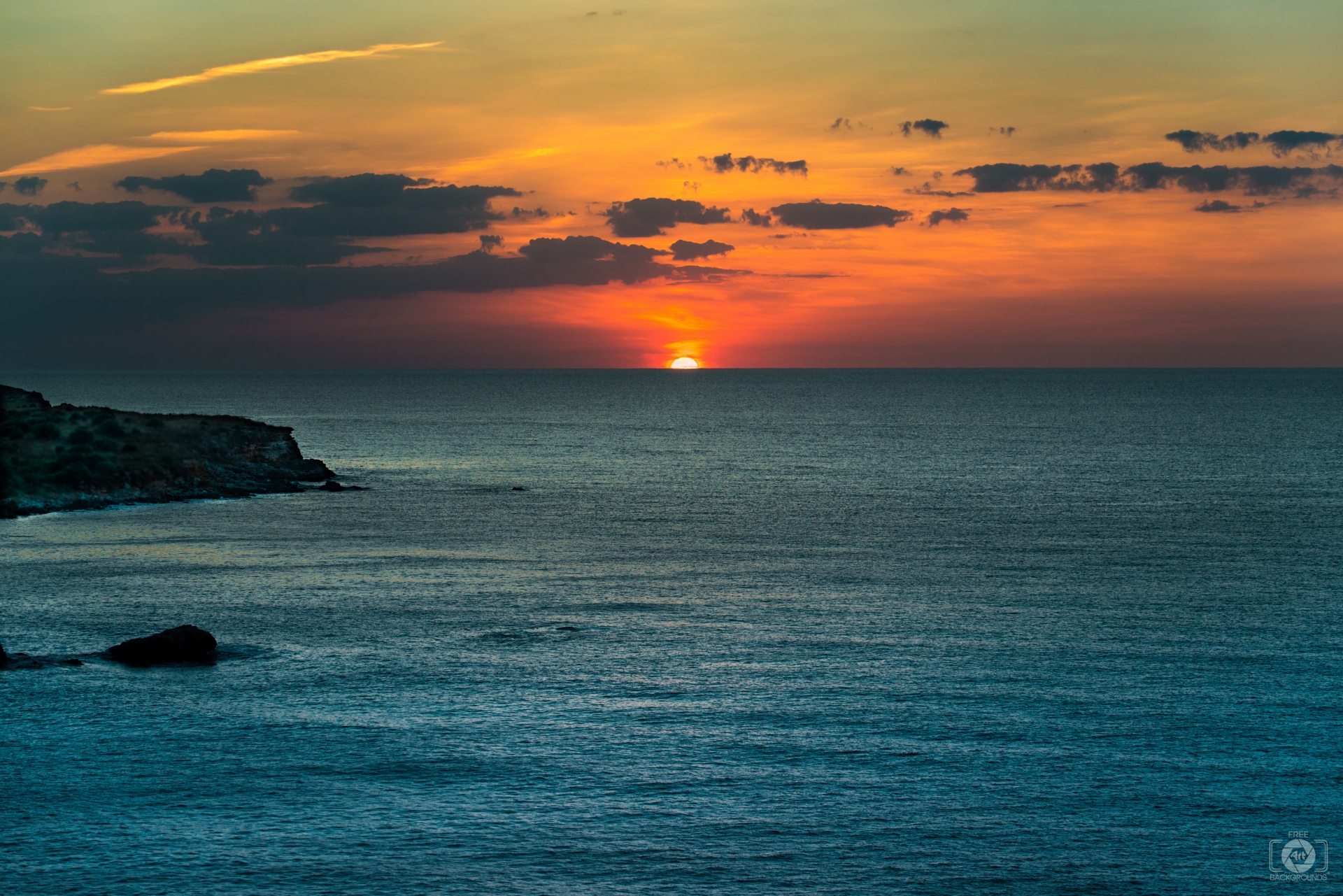 Sea Sunrise Sky and Sea Background - High-quality Free Backgrounds