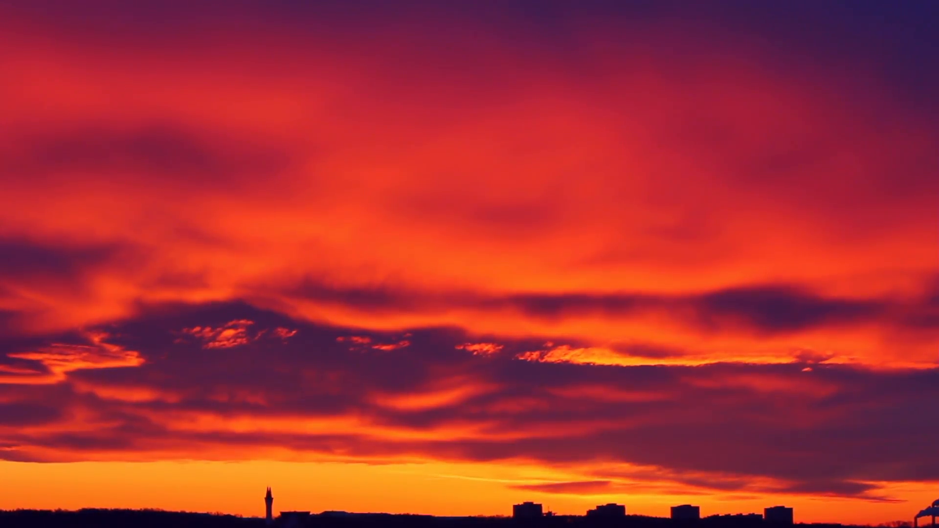 dawn sky at winter Stock Video Footage - Videoblocks