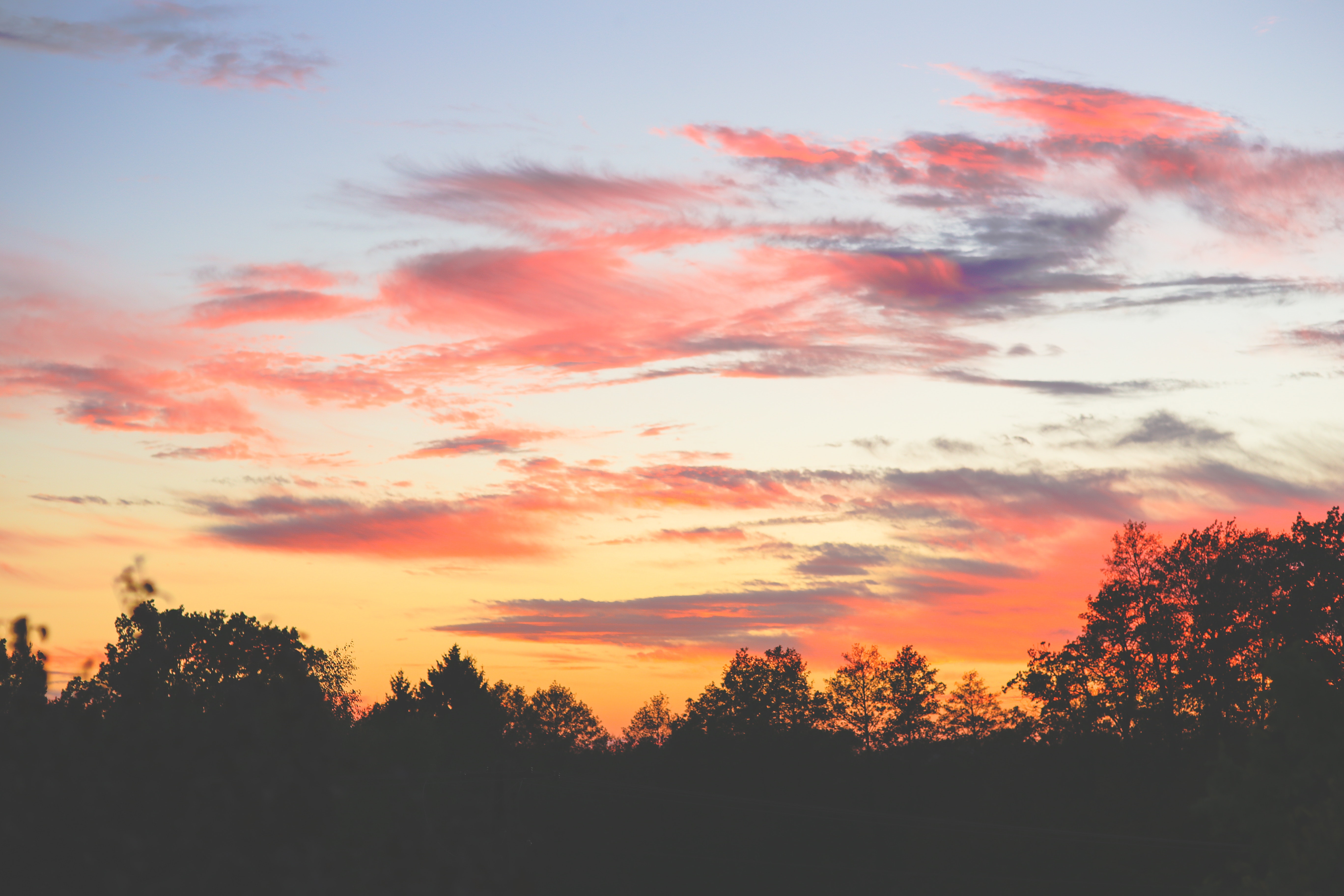 Beautiful sunset sky · Free Stock Photo