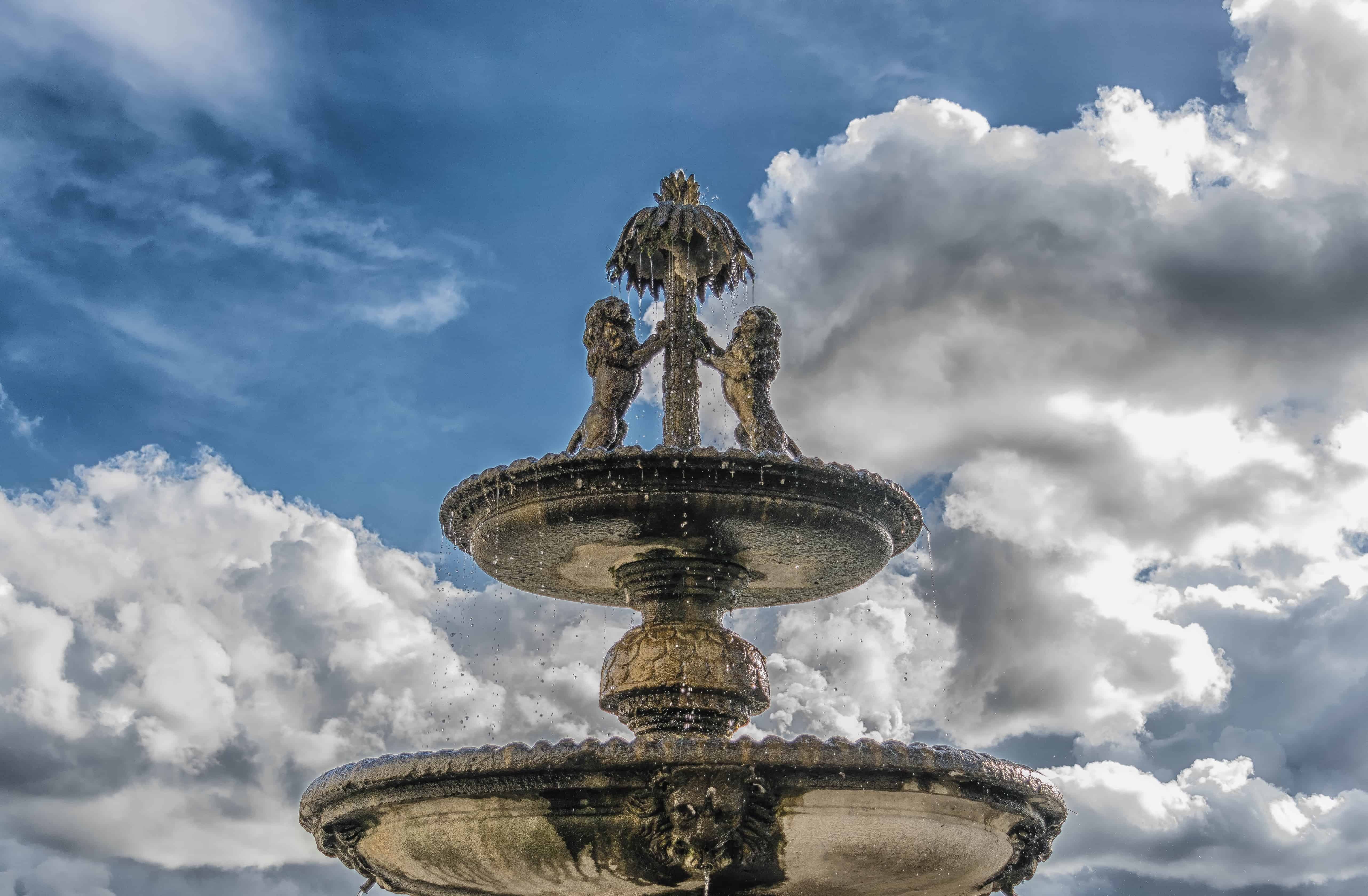 Free picture: blue sky, structure, fountain, architecture, outdoor ...