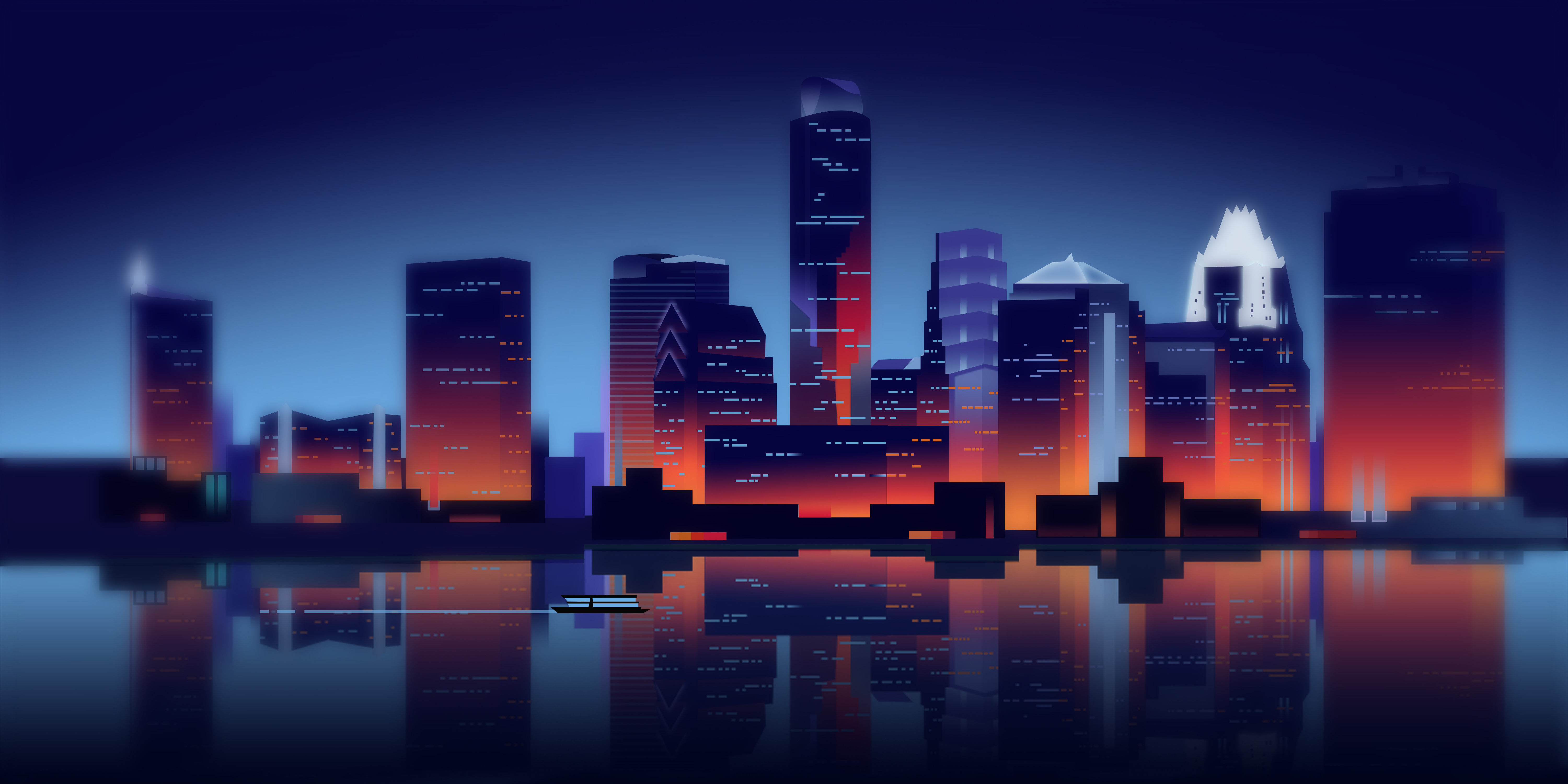 Austin Skyline at Night | Dave Teller Designs
